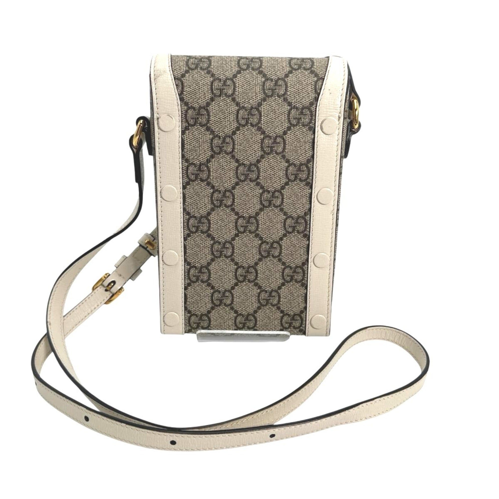 Gucci Beige Gg Canvas Shoulder Bag (Pre-Owned)