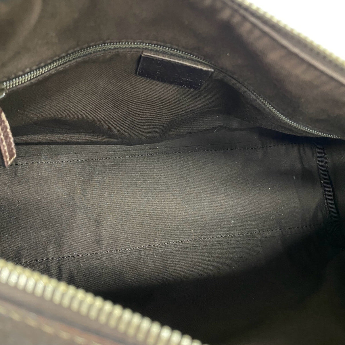 Gucci Brown Canvas Leather Boston Bag Handbag Shoulder Bag (Pre-Owned)