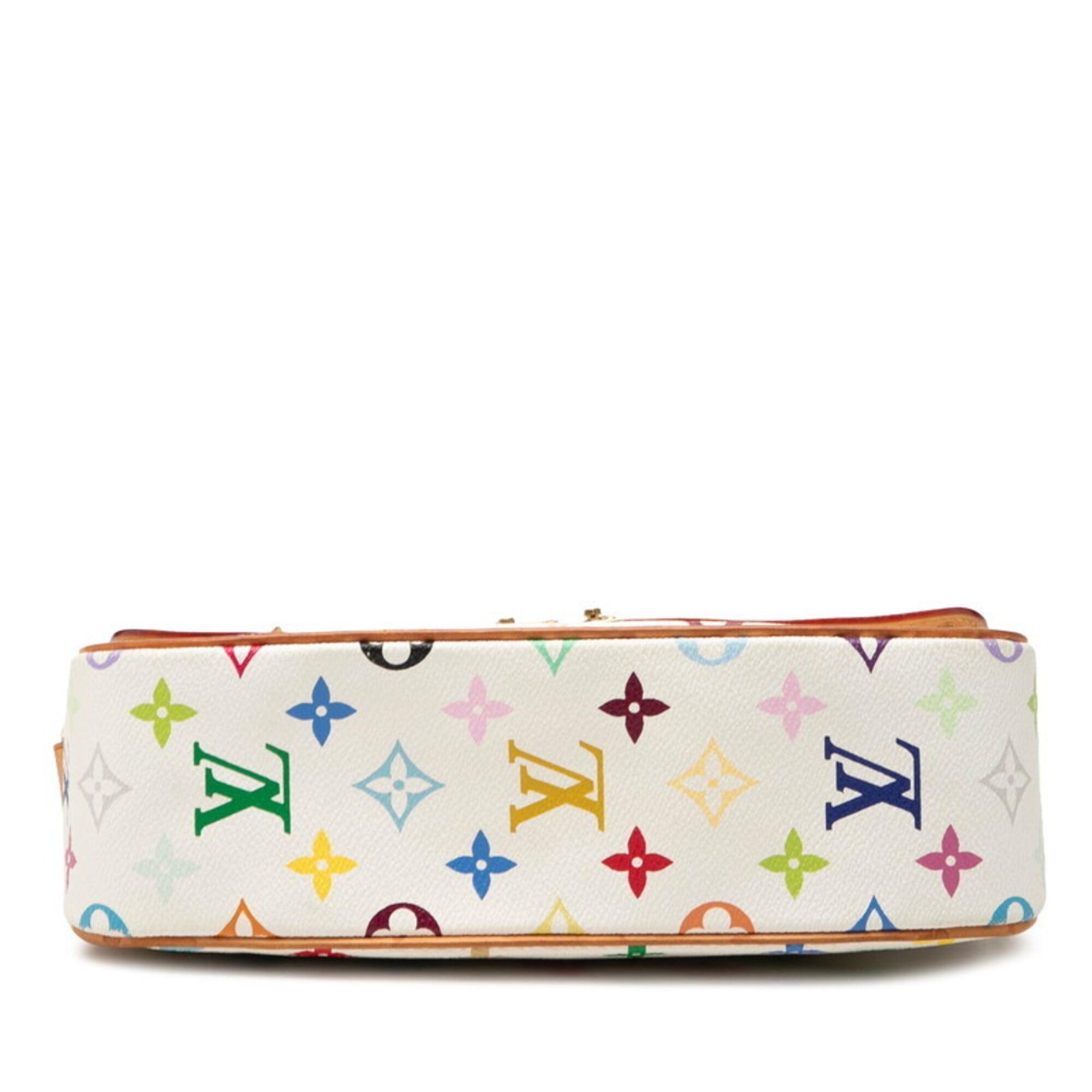 Louis Vuitton Blanc Multi-Color White Pvc Leather Shoulder Bag (Pre-Owned)