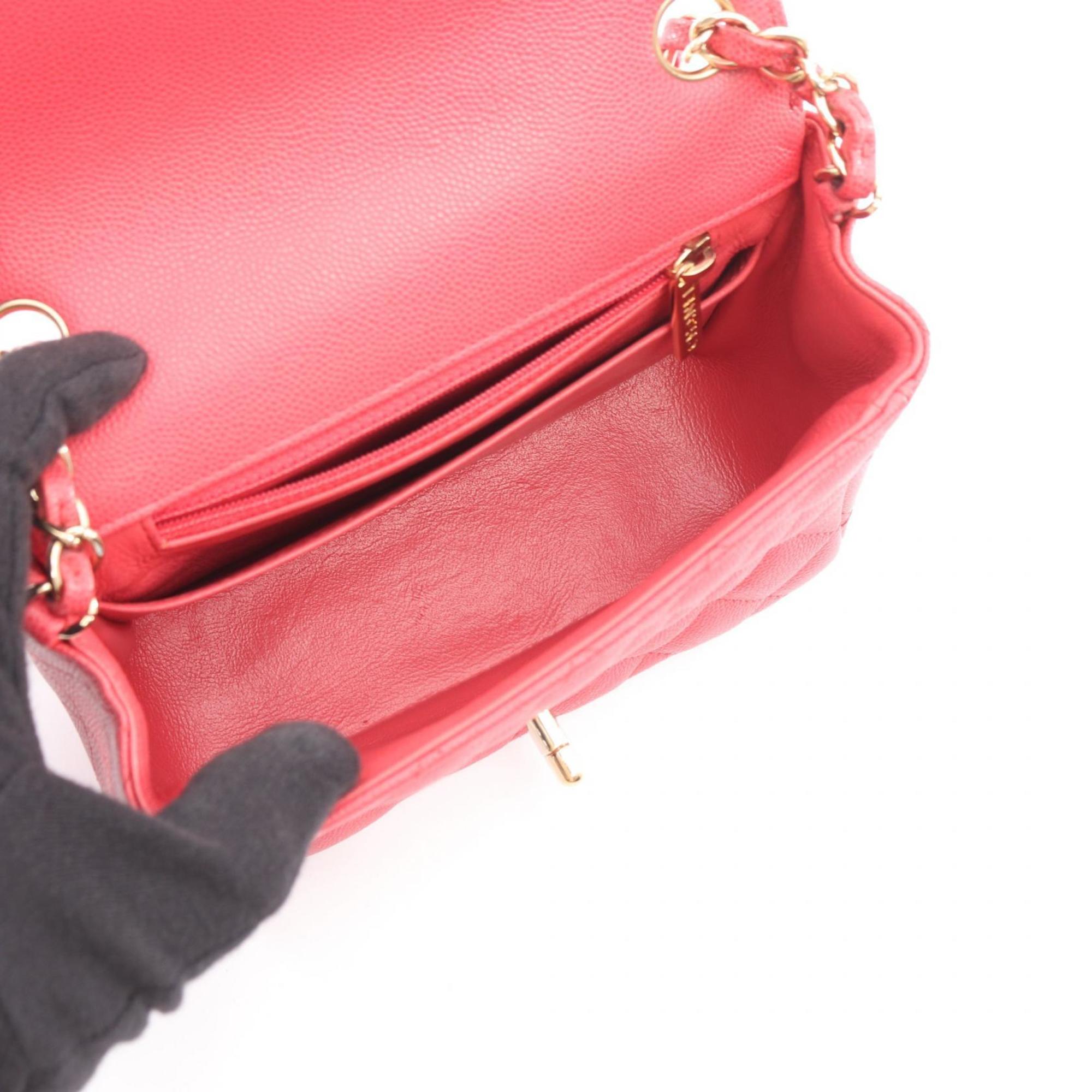 Chanel Pink Leather Handbag Shoulder Bag (Pre-Owned)