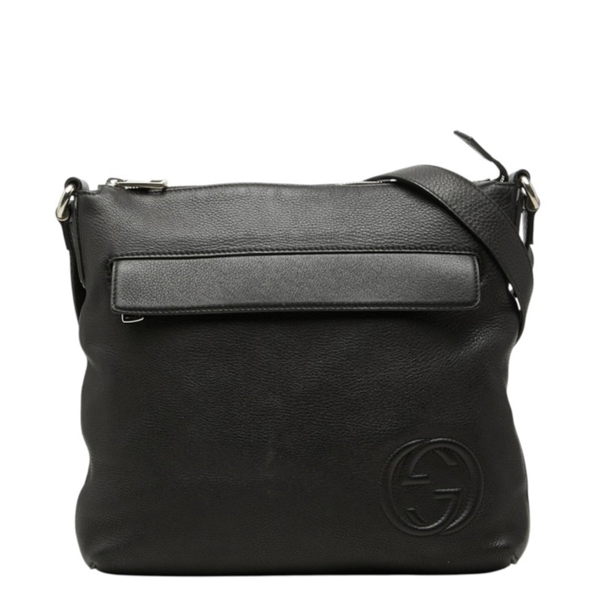 Gucci Black Leather Shoulder Bag (Pre-Owned)