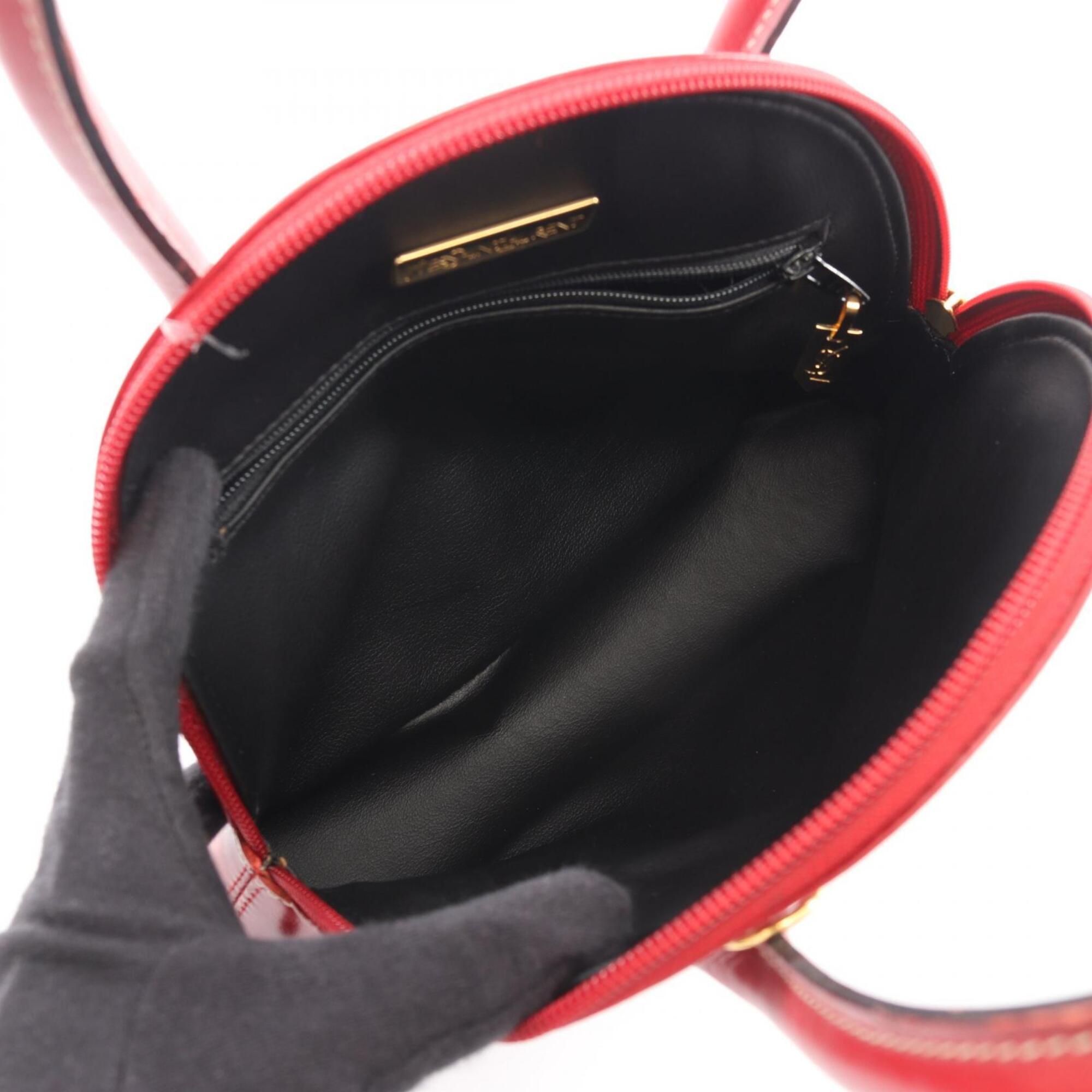 Yves Saint Laurent Red Color Leather Handbag (Pre-Owned)