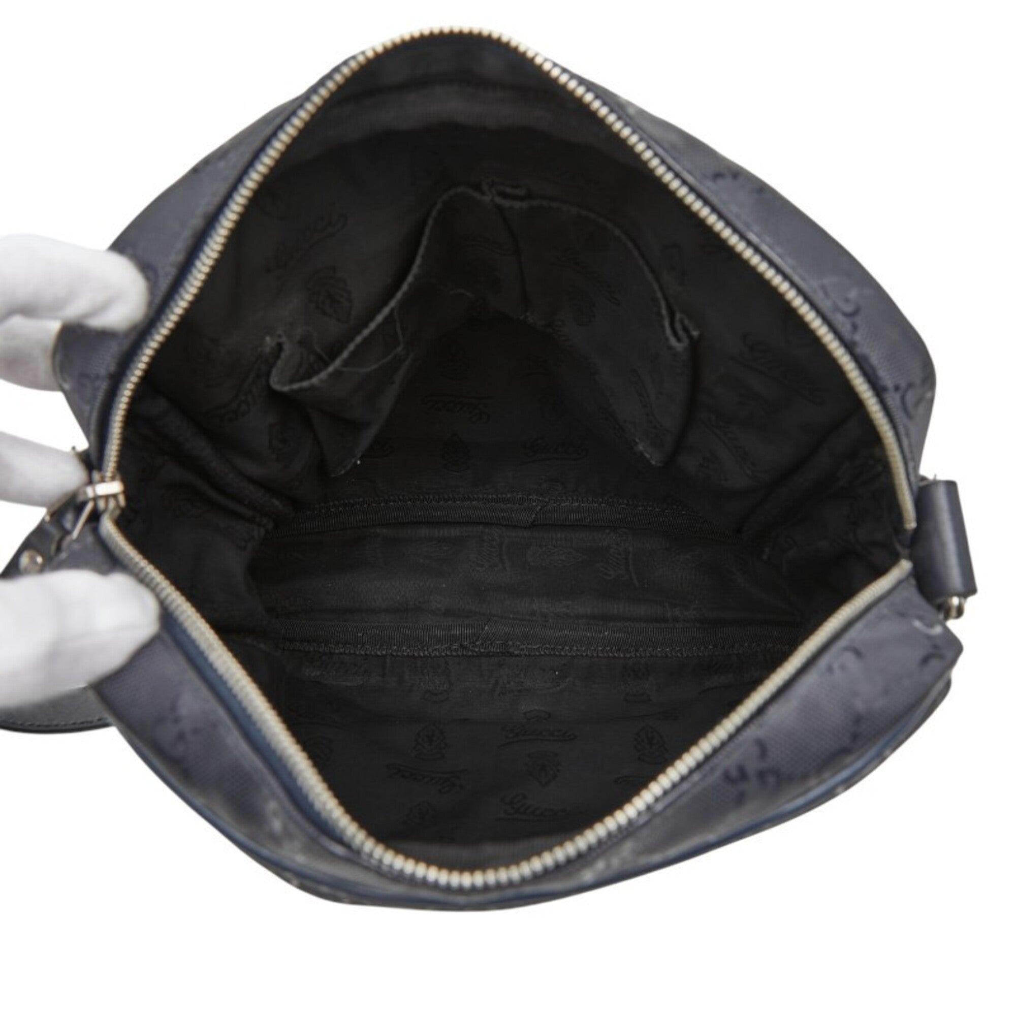 Gucci Black Pvc Leather Shoulder Bag (Pre-Owned)