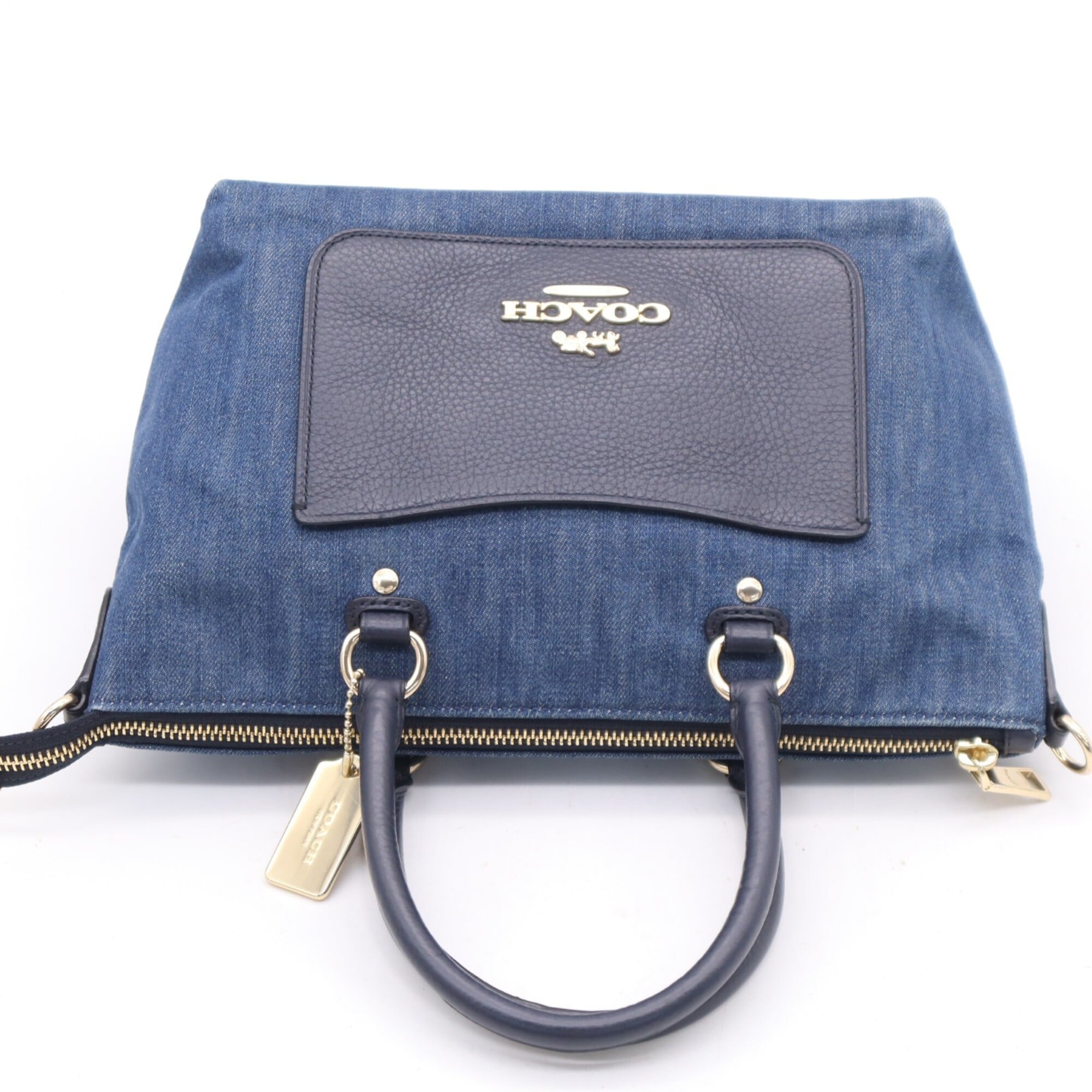 Coach Blue Denim Handbag (Pre-Owned)
