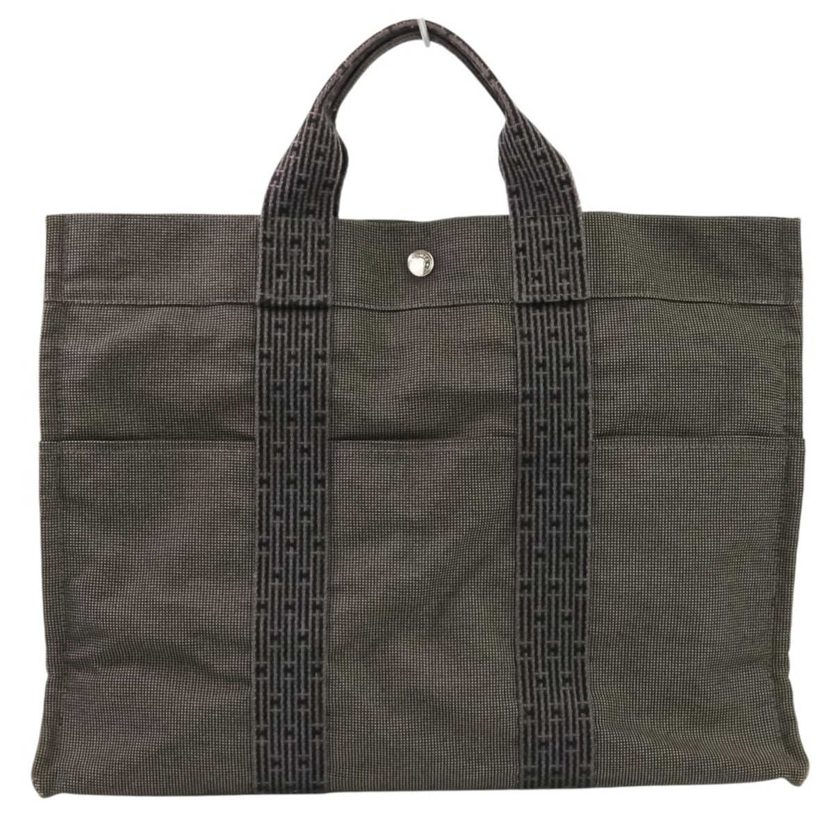 Hermes Her Line Gray Polyamide 69% Polyester 31% Tote Bag (Pre-Owned)