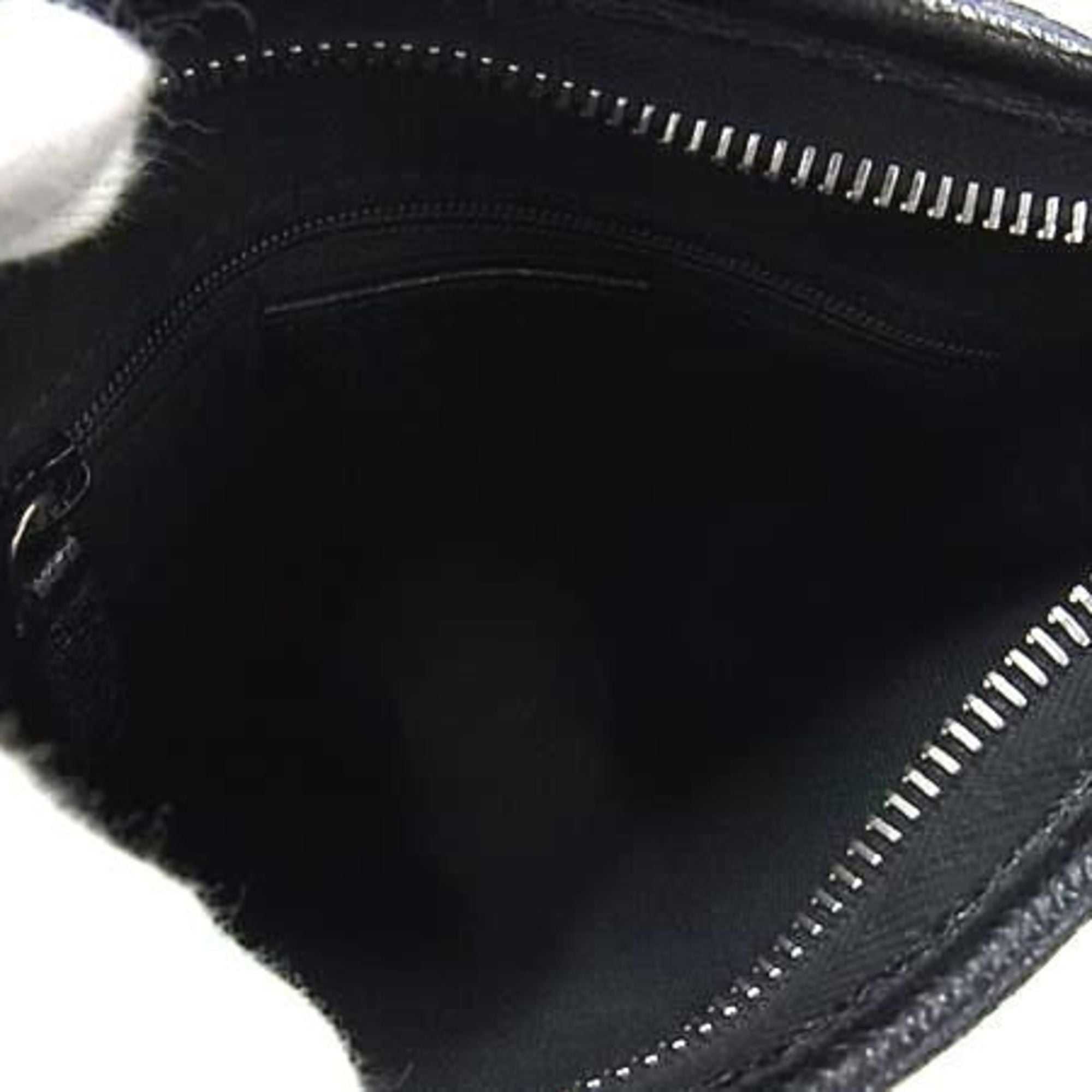 Bvlgari Black Leather Handbag Shoulder Bag Tote Bag (Pre-Owned)