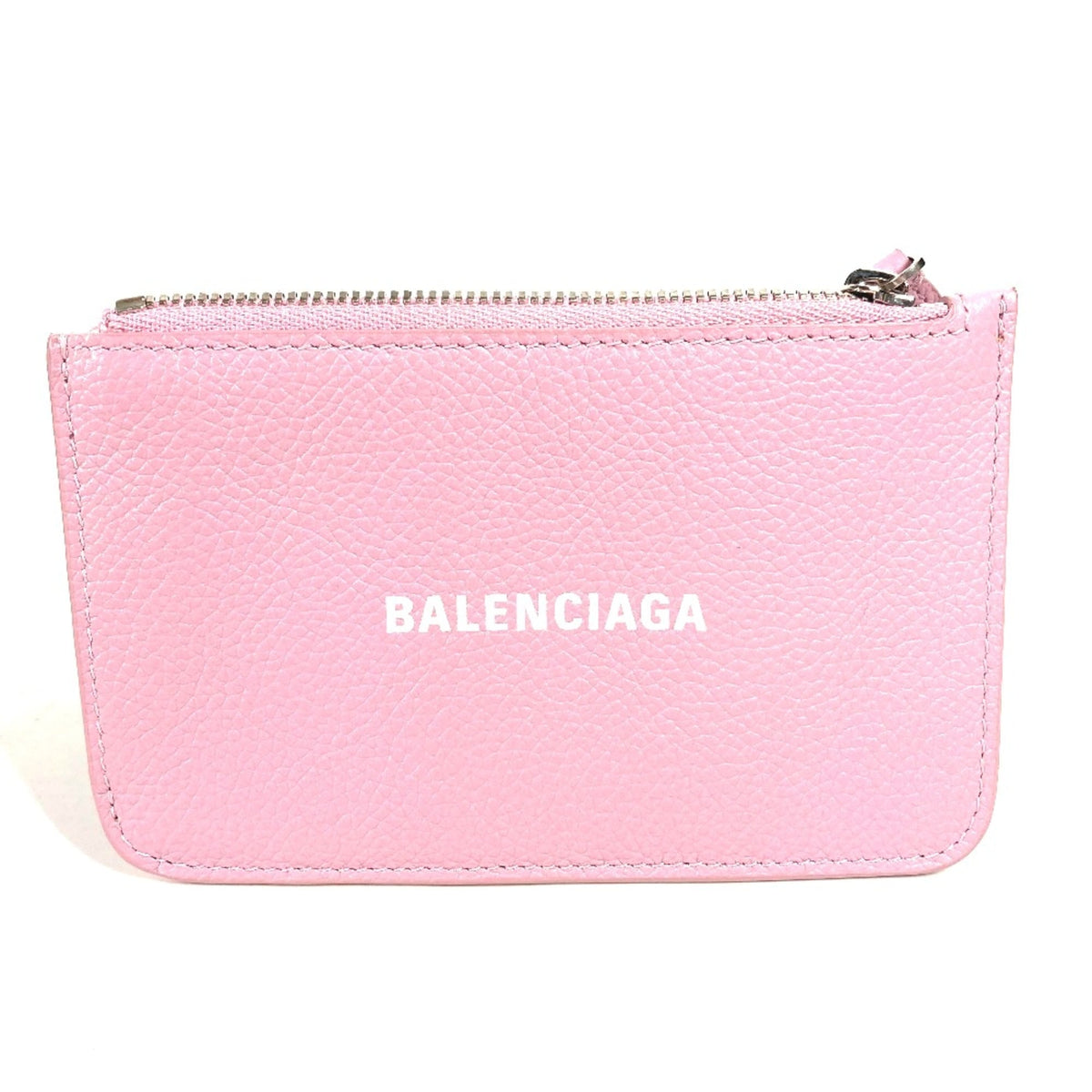 Balenciaga Pink Leather Coin Purse/Coin Case (Pre-Owned)