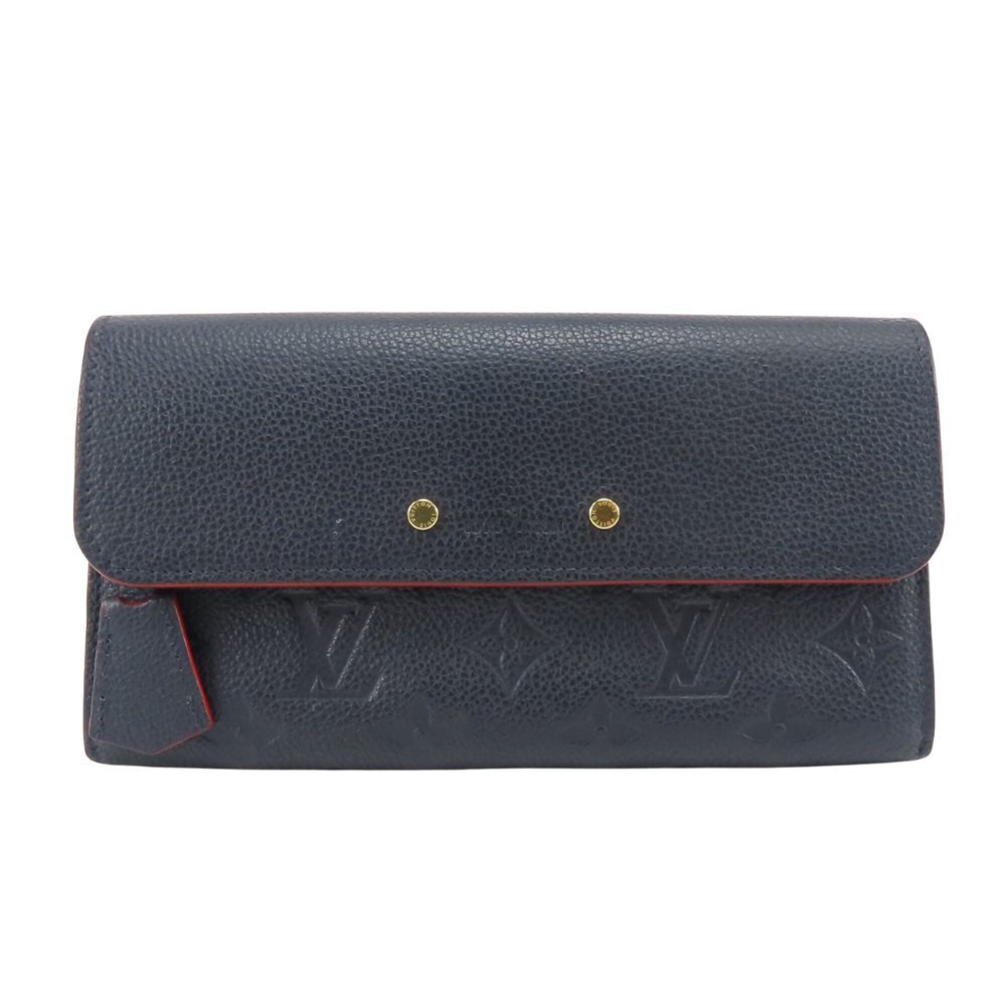 Louis Vuitton Galle Marine Rouge Monogram Empreinte Long Wallet (Bi-Fold) (Pre-Owned)