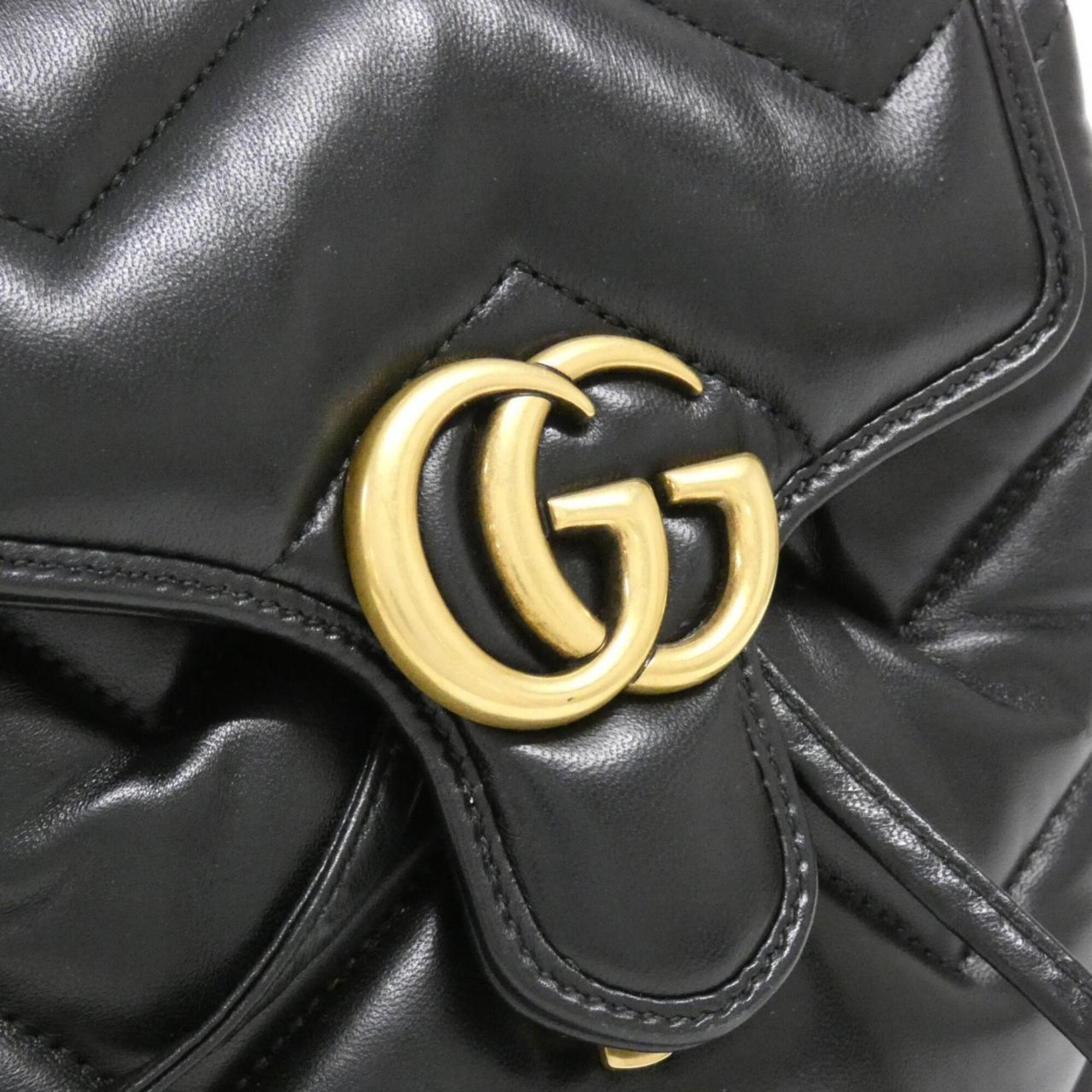 Gucci Black Quilting Leather Backpack (Pre-Owned)