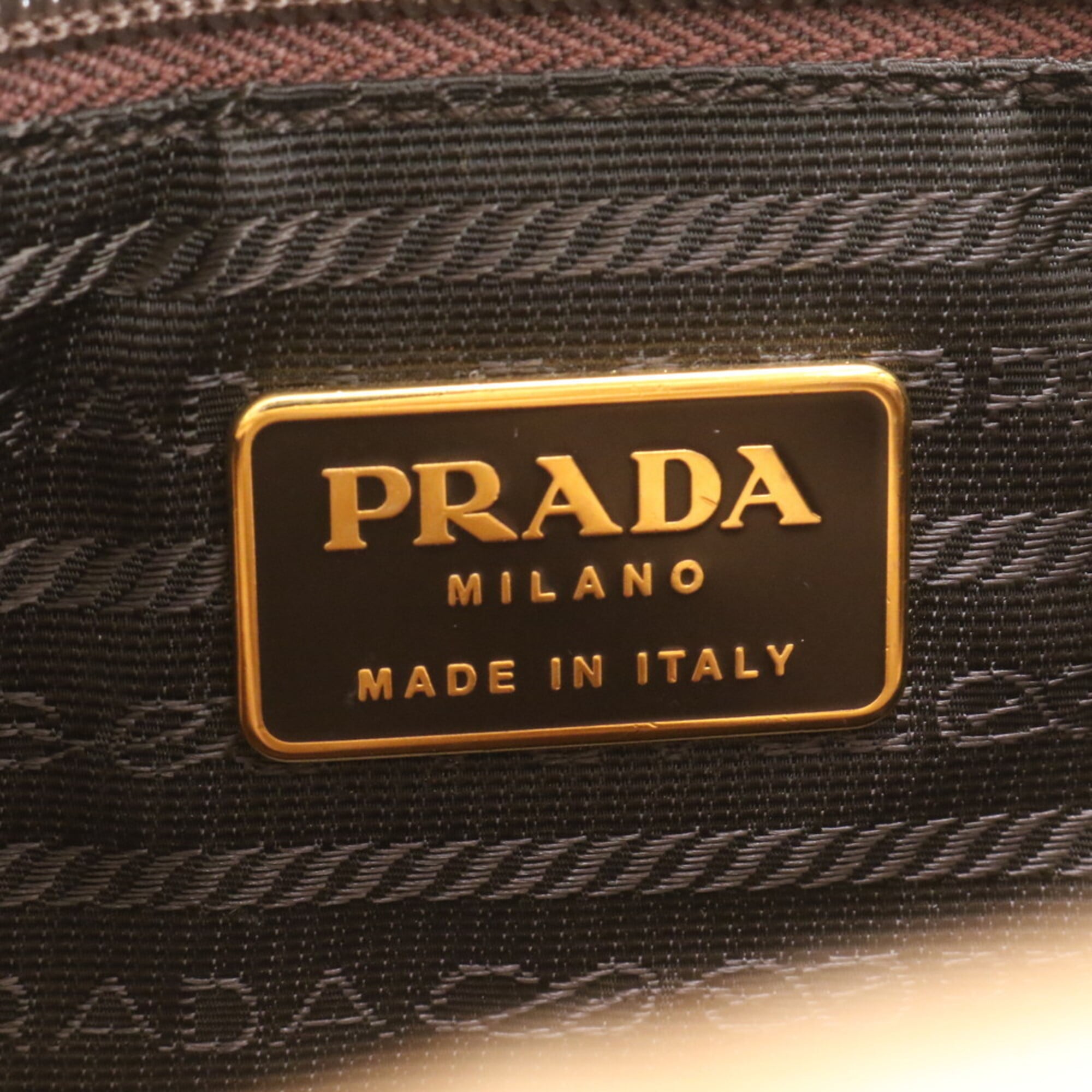 Prada Gold Handbag Shoulder Bag Tote Bag (Pre-Owned)