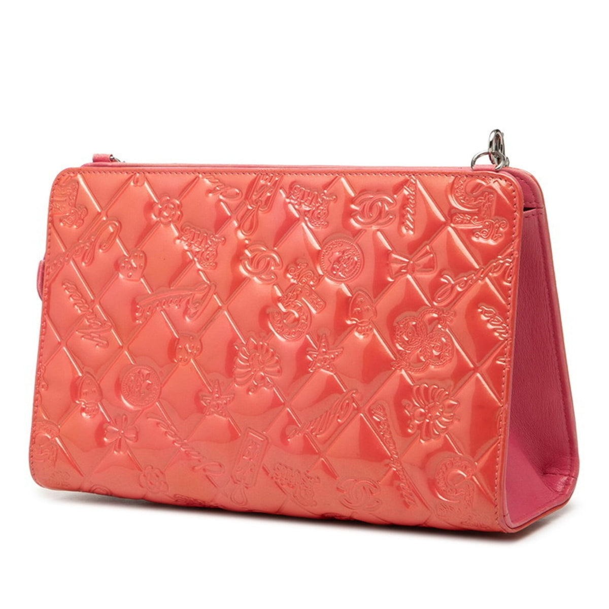 Chanel Pink Leather Leather Handbag Shoulder Bag (Pre-Owned)