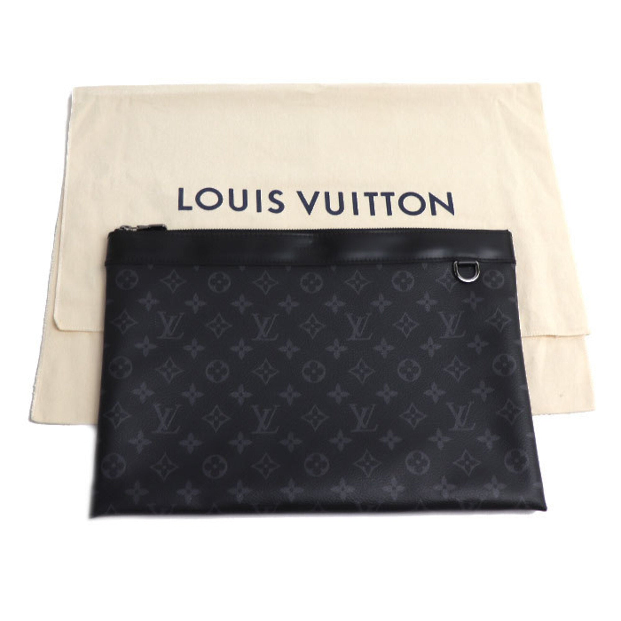Louis Vuitton Black Monogram Eclipse Clutch Bag Pochette (Pre-Owned)