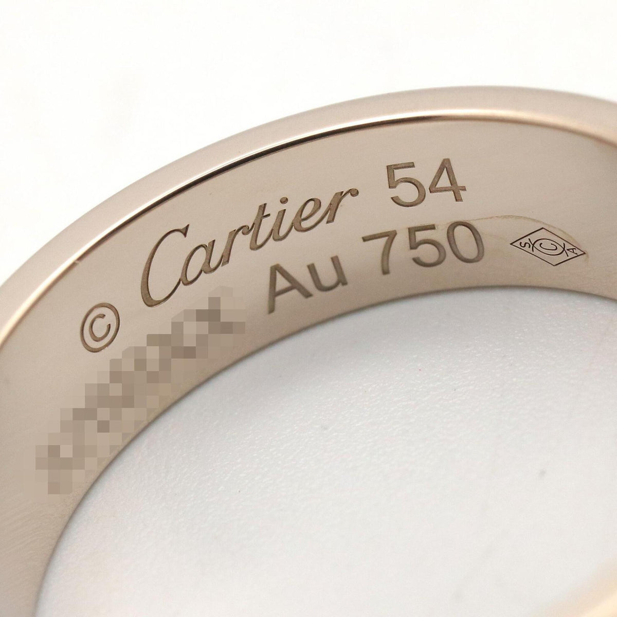 Cartier Silver White Gold (18K) Band Ring (Pre-Owned)