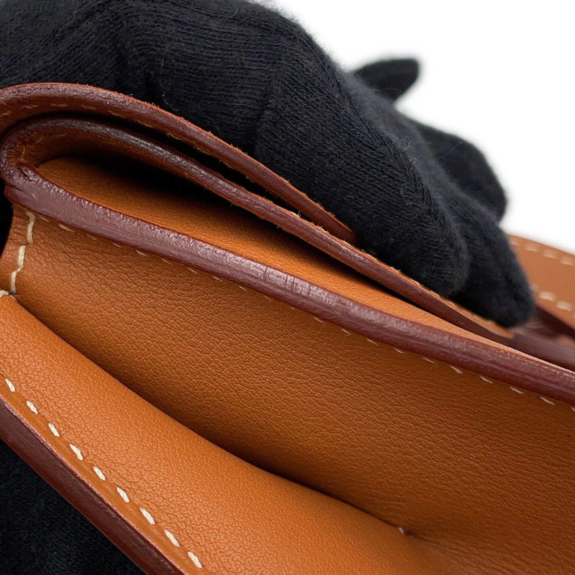 Hermes Kara Gold Swift Leather Handbag (Pre-Owned)