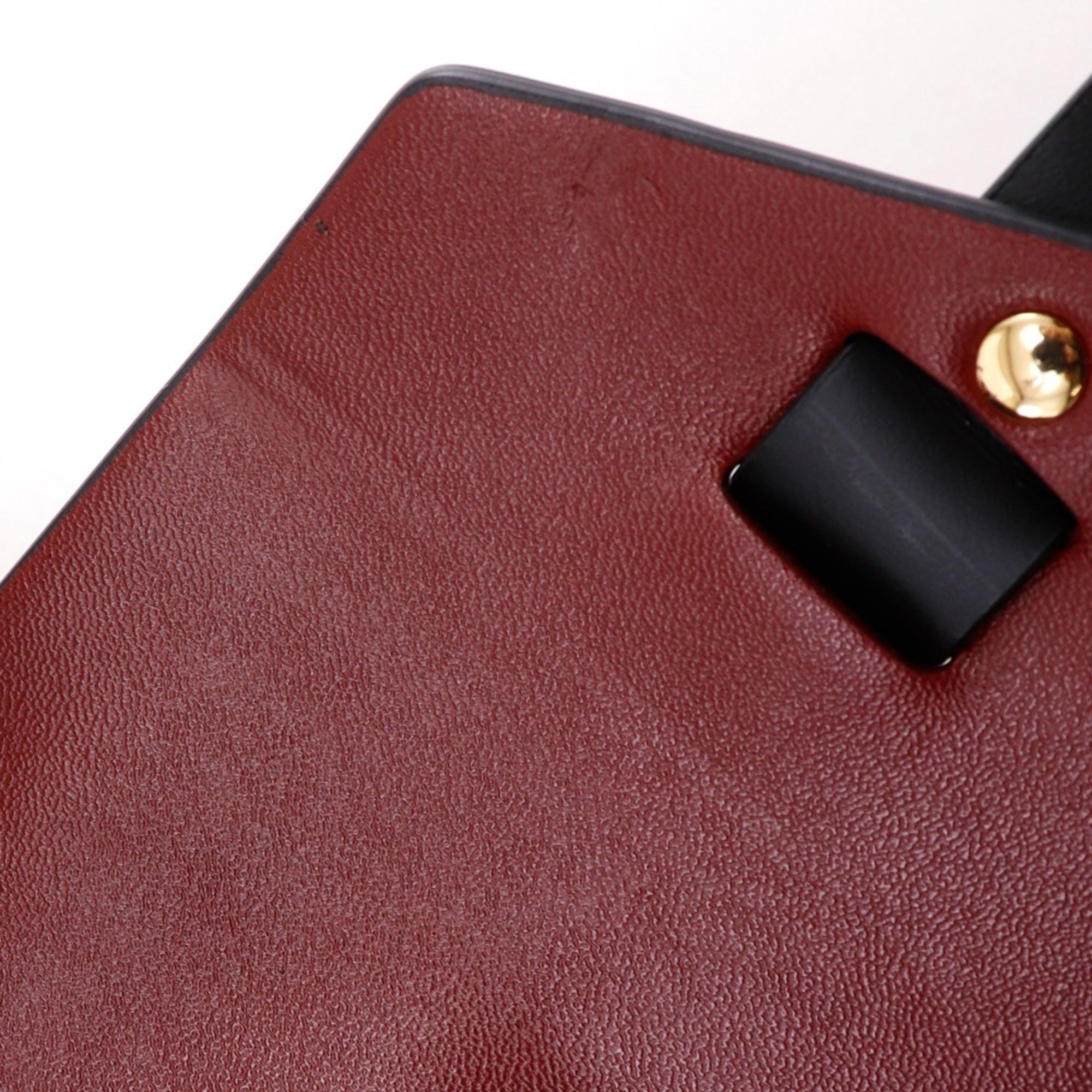 Michael Kors Red Color Leather Shoulder Bag (Pre-Owned)
