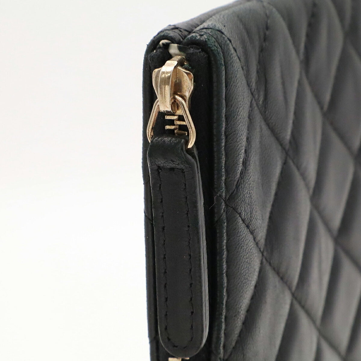 Chanel Black Leather Clutch Bag Pouch (Pre-Owned)