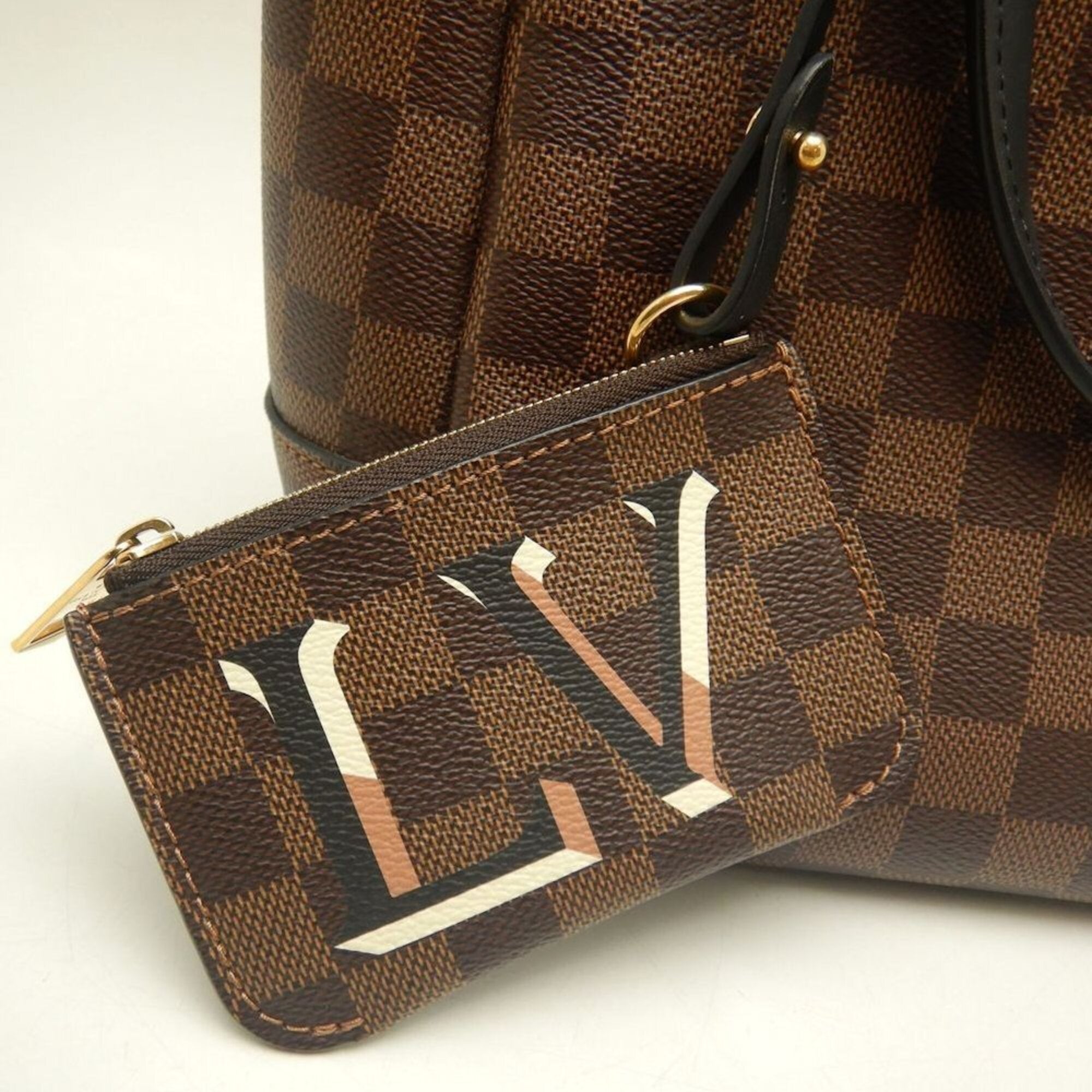 Louis Vuitton Damier Ebene Damier Canvas Tote Bag (Pre-Owned)