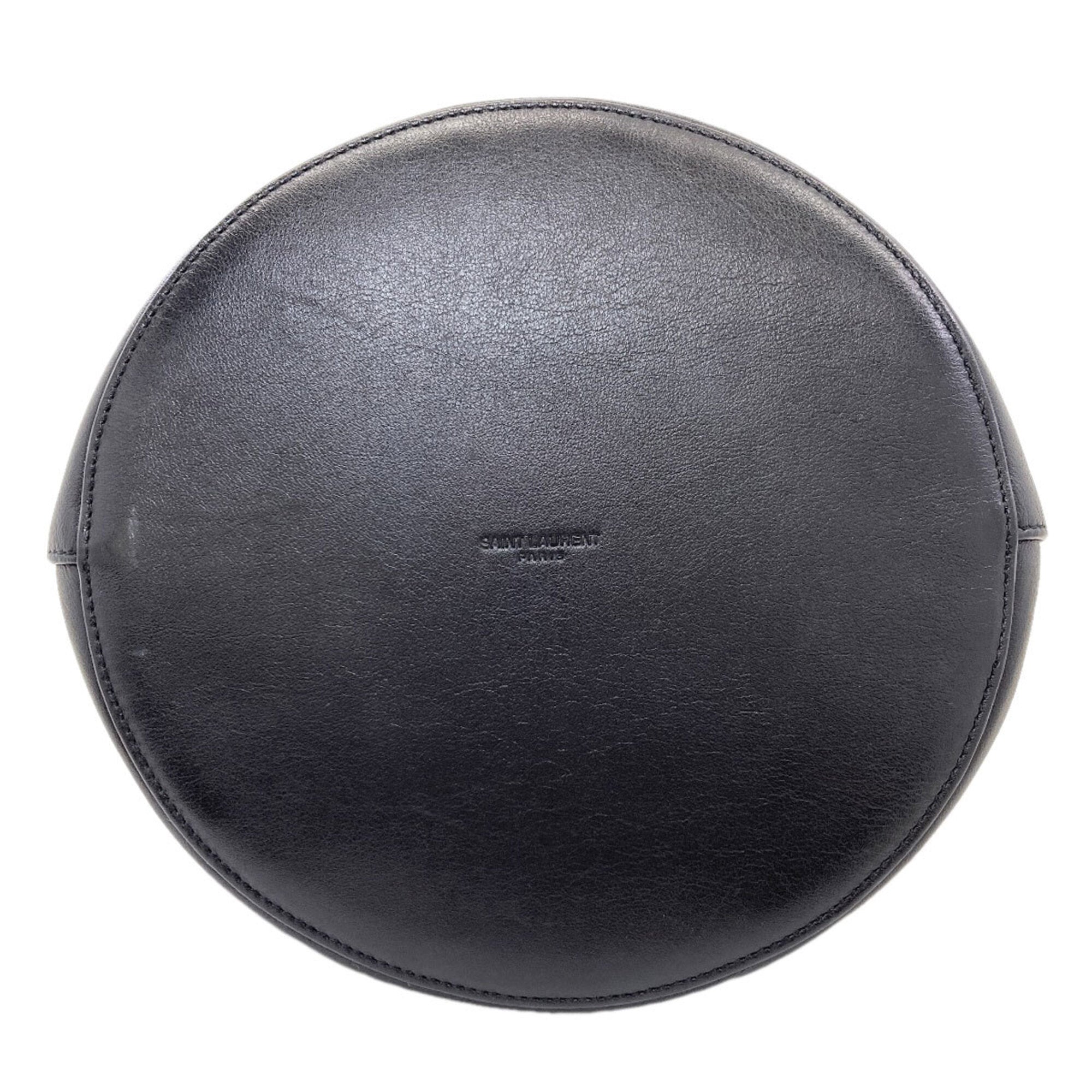 Saint Laurent Black Leather Shoulder Bag (Pre-Owned)