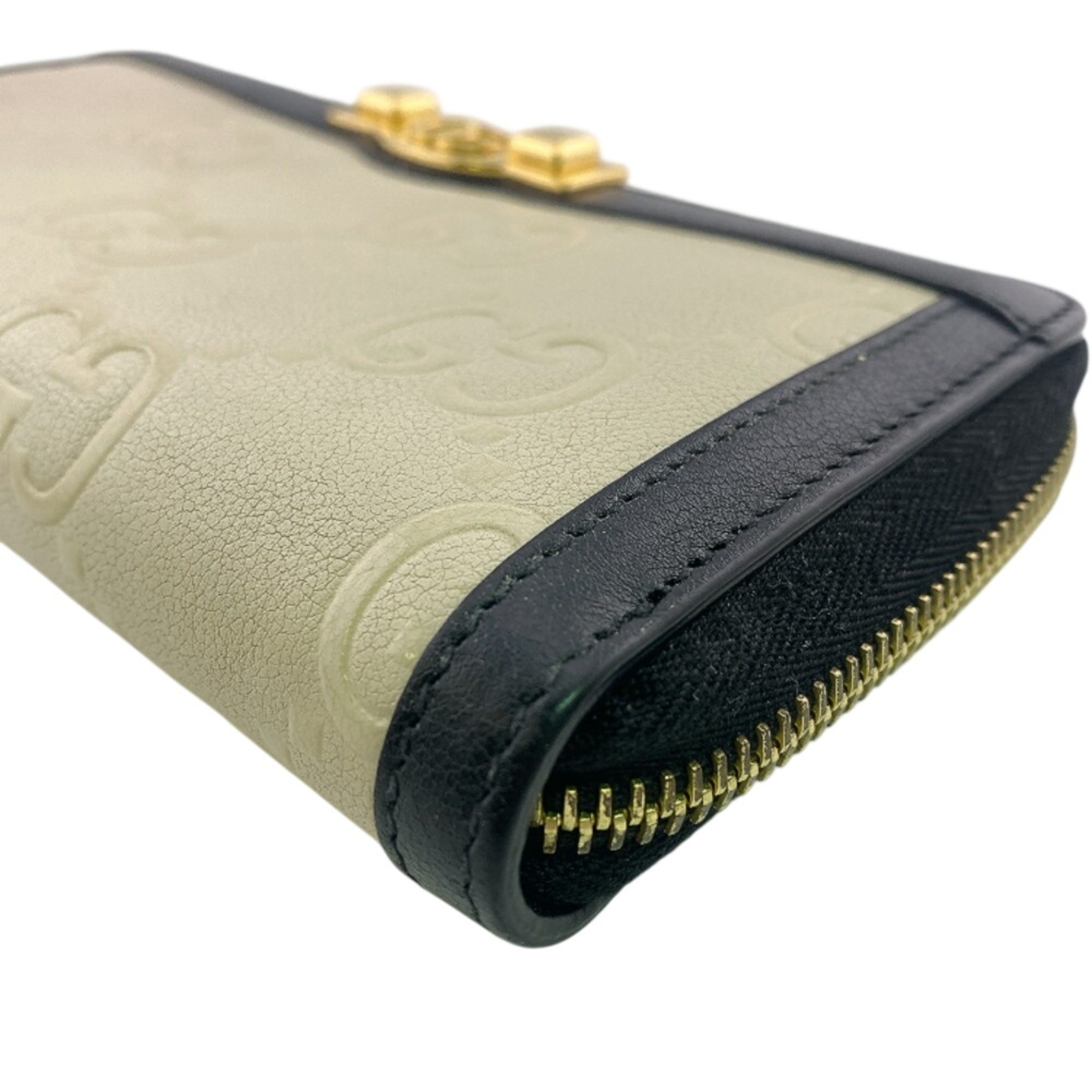Gucci Beige Gg Supreme Long Wallet (Bi-Fold) (Pre-Owned)