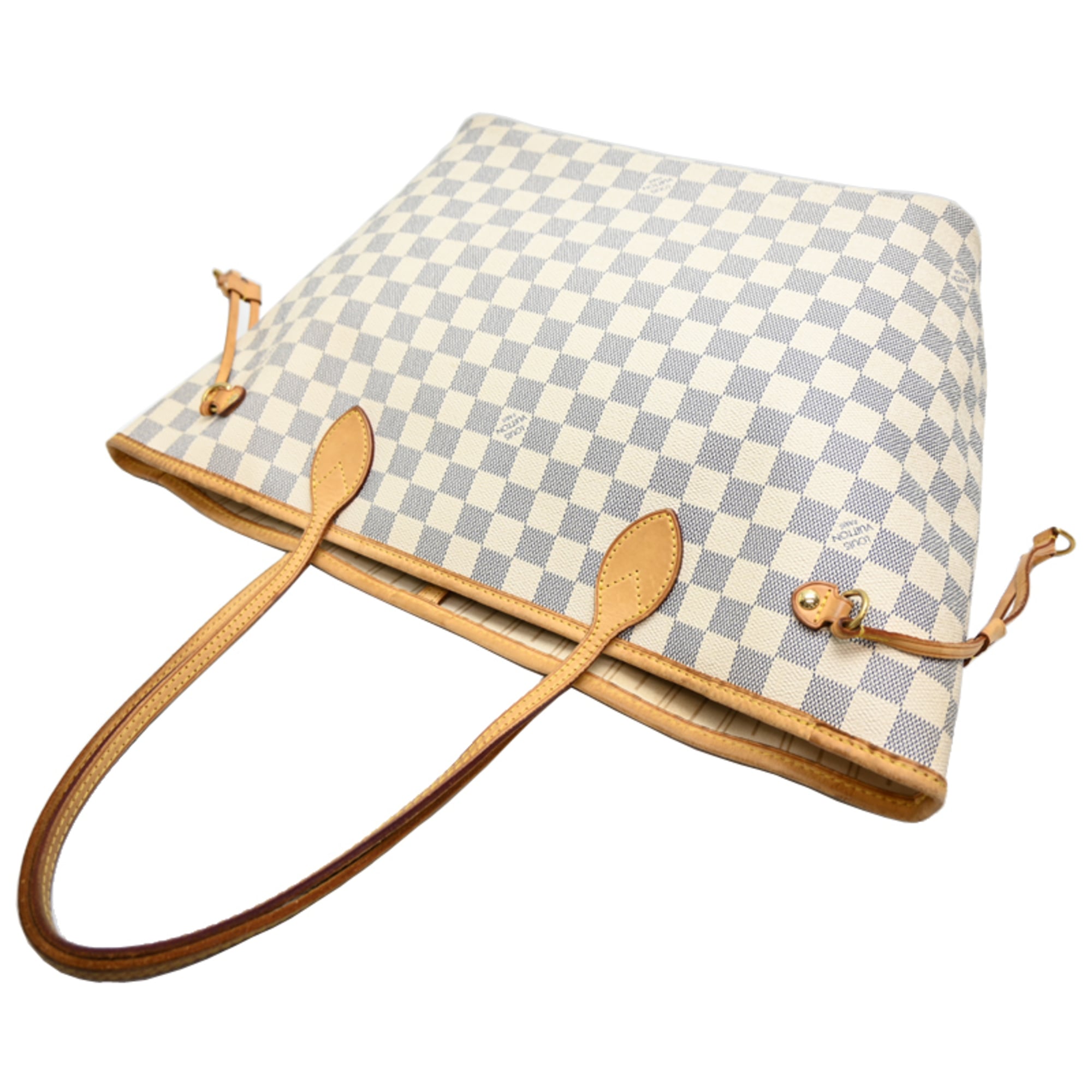Louis Vuitton White Damier Azur Tote Bag (Pre-Owned)