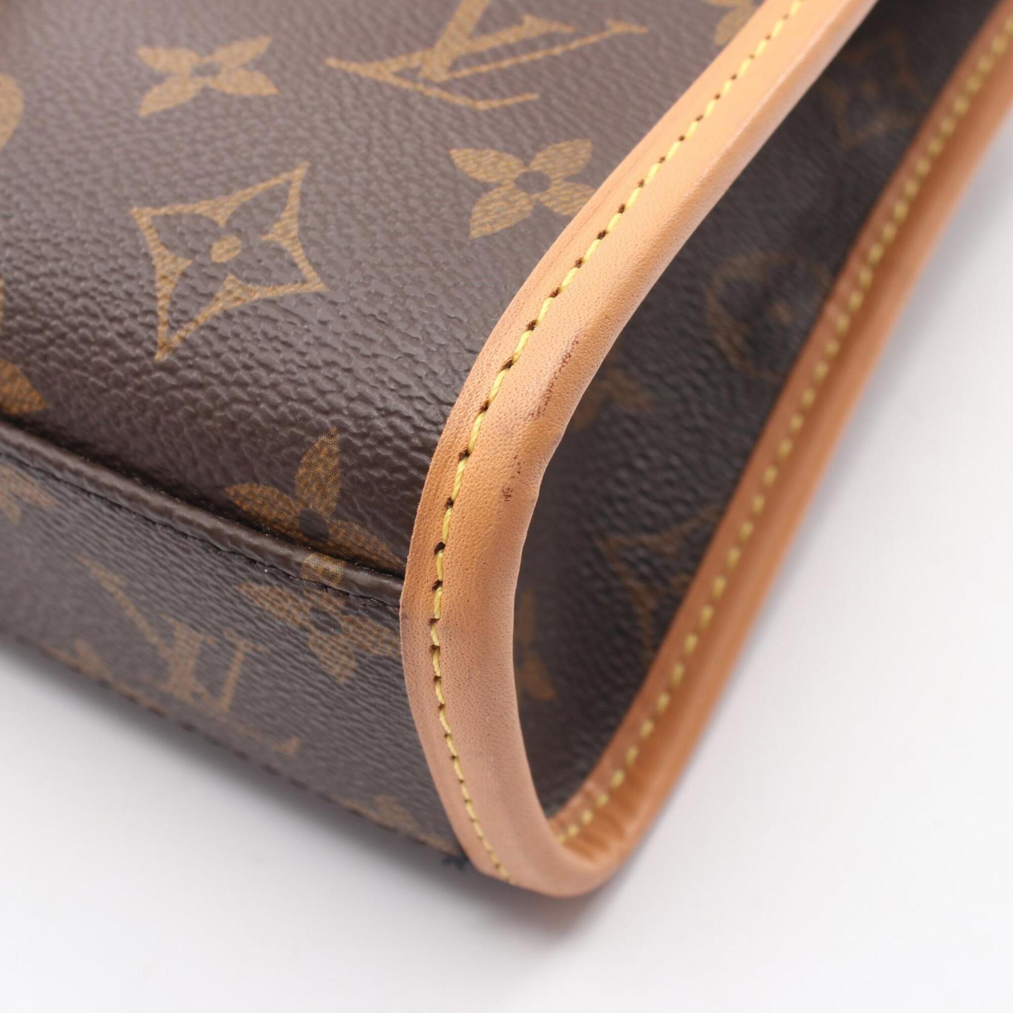 Louis Vuitton Brown Monogram Leather Handbag (Pre-Owned)