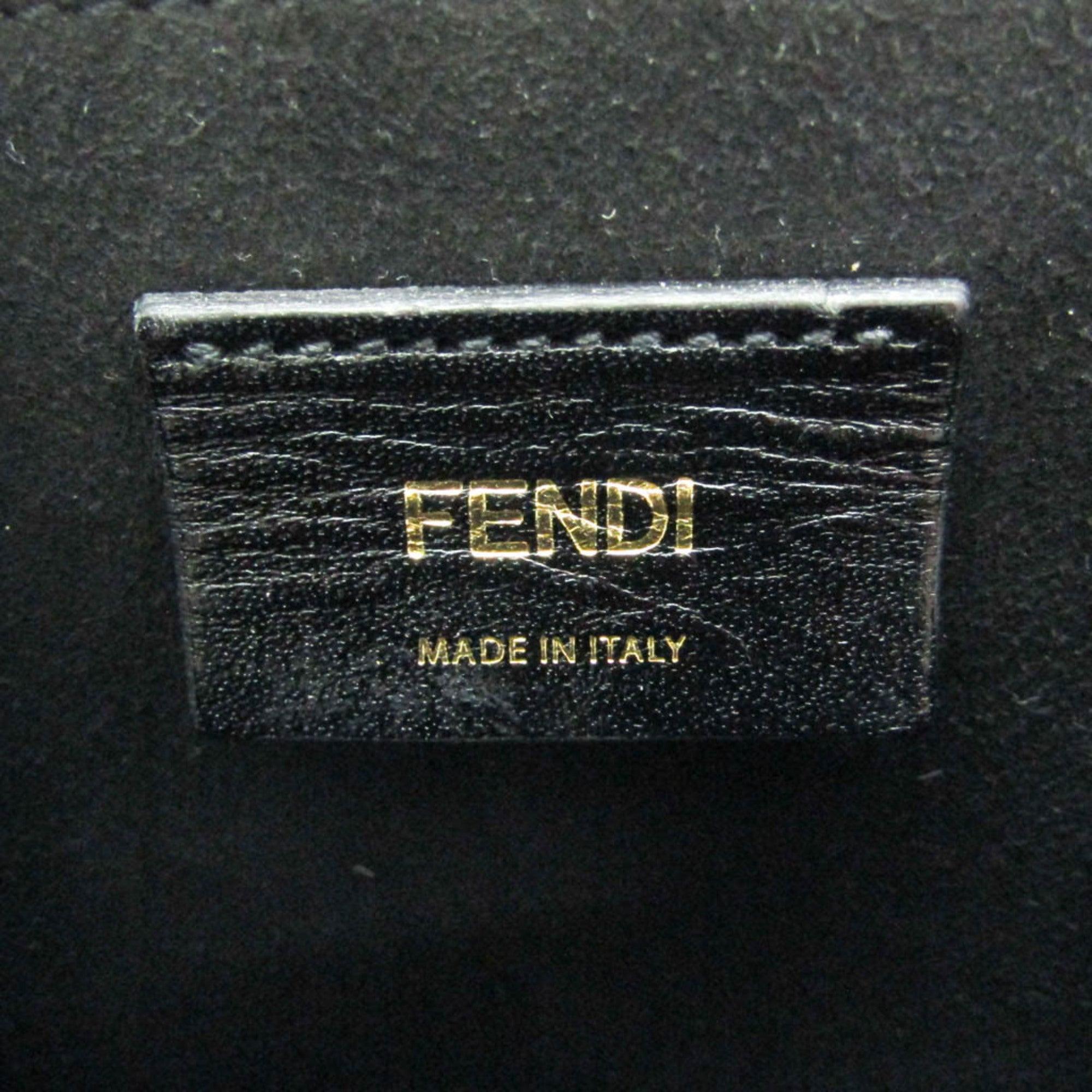 Fendi Pink Leather Shoulder Bag (Pre-Owned)