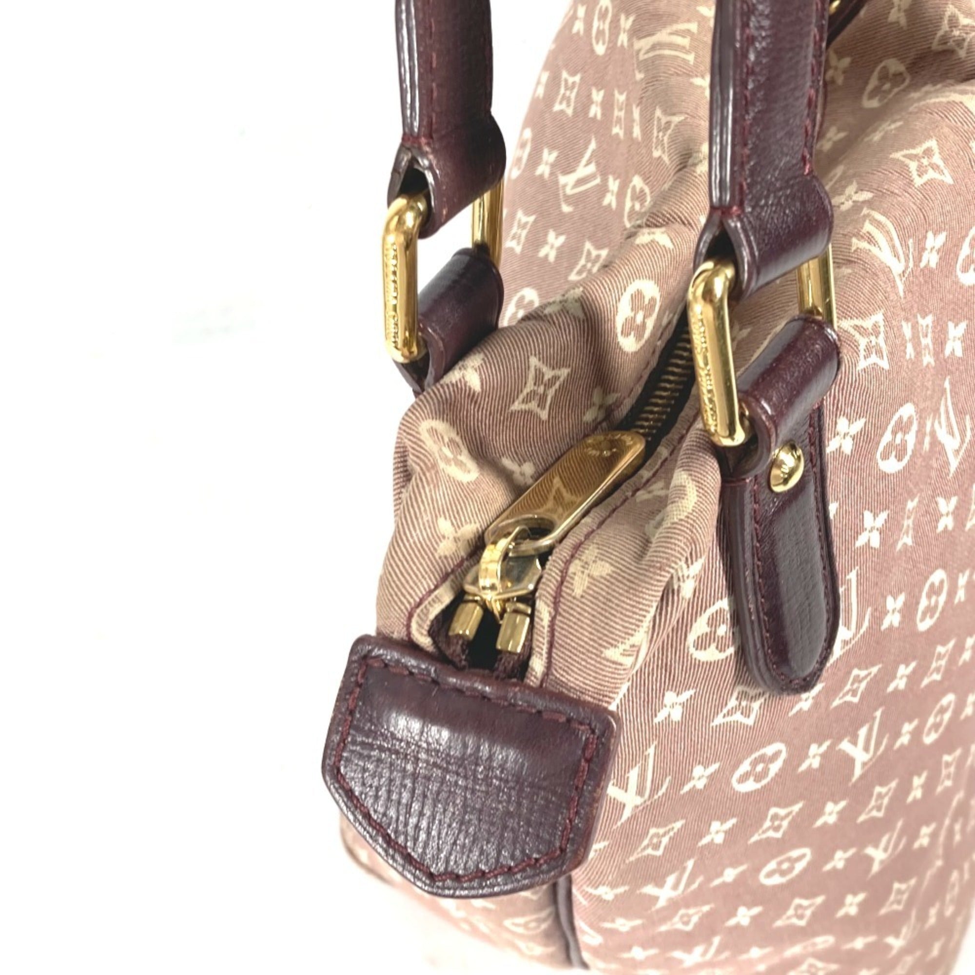 Louis Vuitton Red Color Sepia Monogram Idylle Shoulder Bag Tote Bag (Pre-Owned)