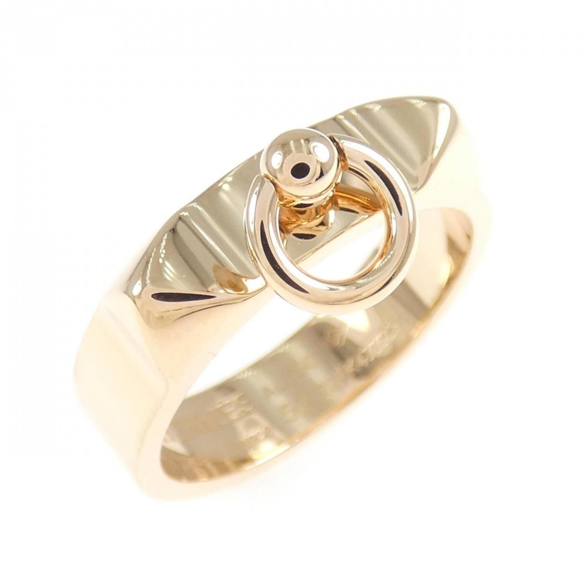 Hermes Pink Gold (18K) Band Ring (Pre-Owned)
