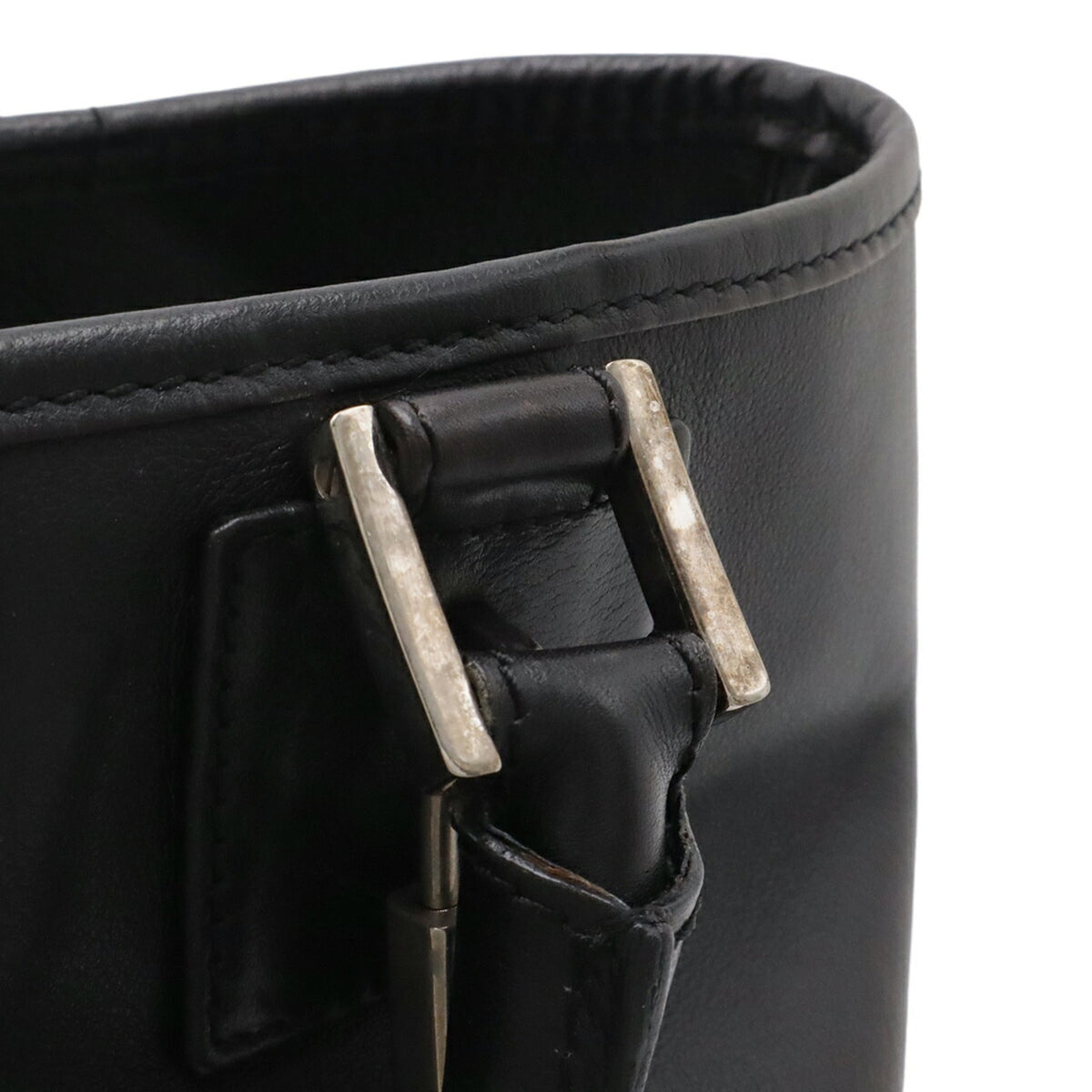 Loewe Black Leather Handbag Tote Bag (Pre-Owned)