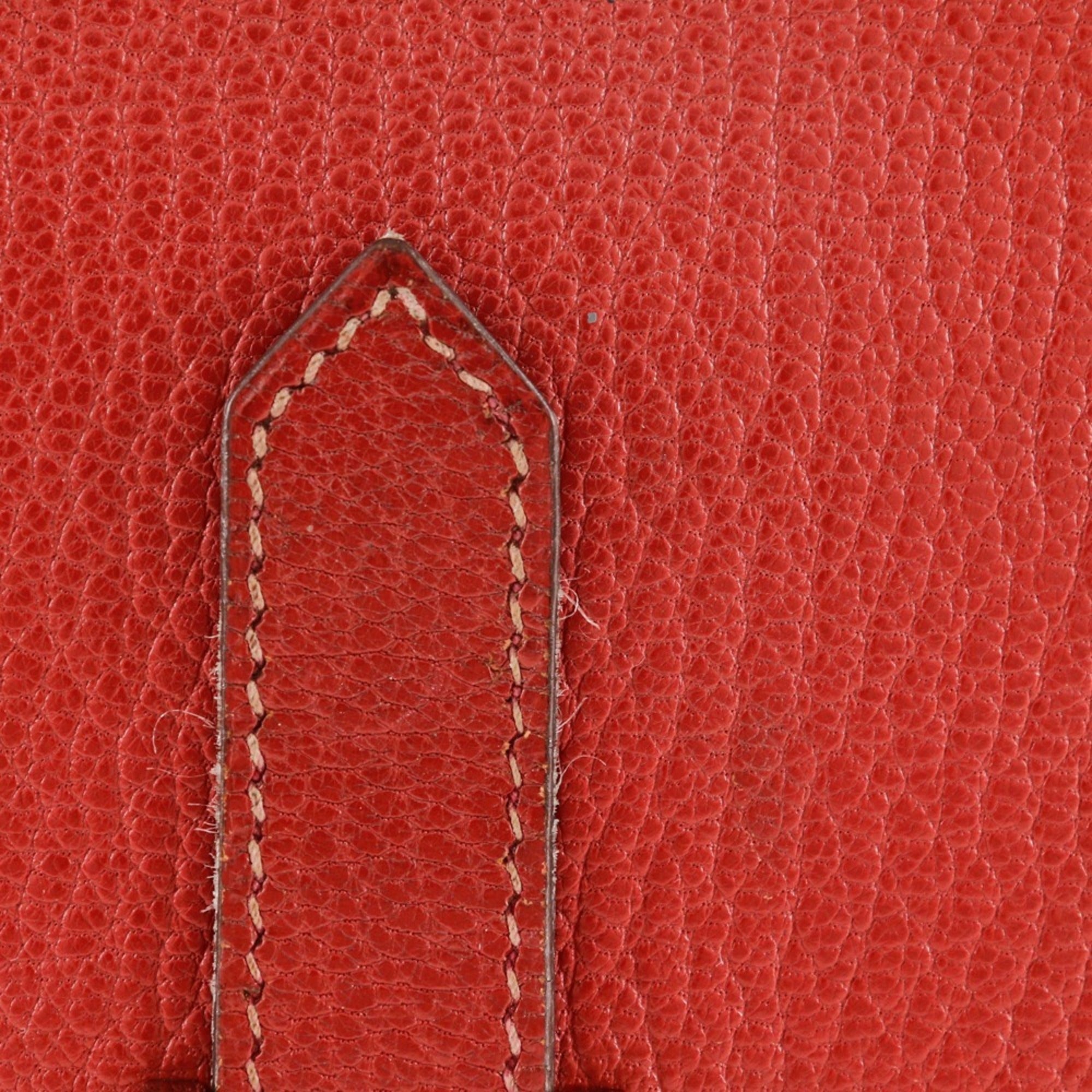 Hermes Red Color Wallet (Bi-Fold) (Pre-Owned)