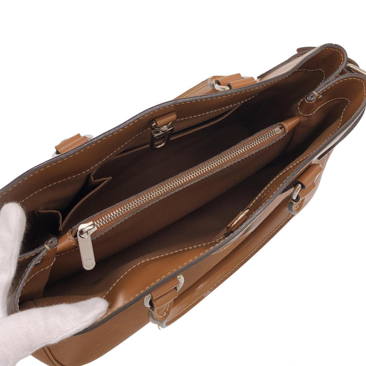 Louis Vuitton Epi Camel Leather Handbag (Pre-Owned)