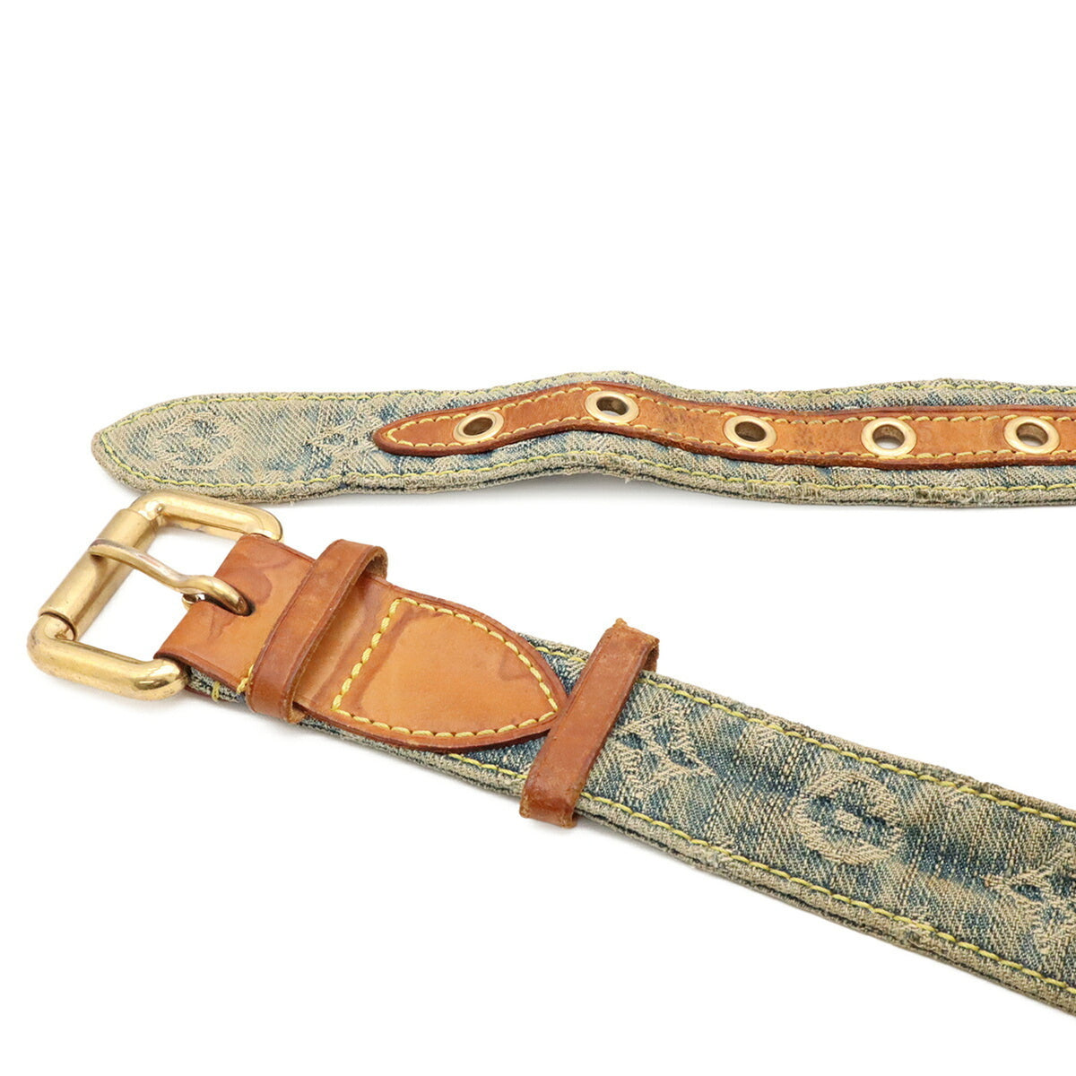Louis Vuitton Blue Monogram Monogram Denim Fanny Pack Shoulder Bag Sling Bag (Pre-Owned)