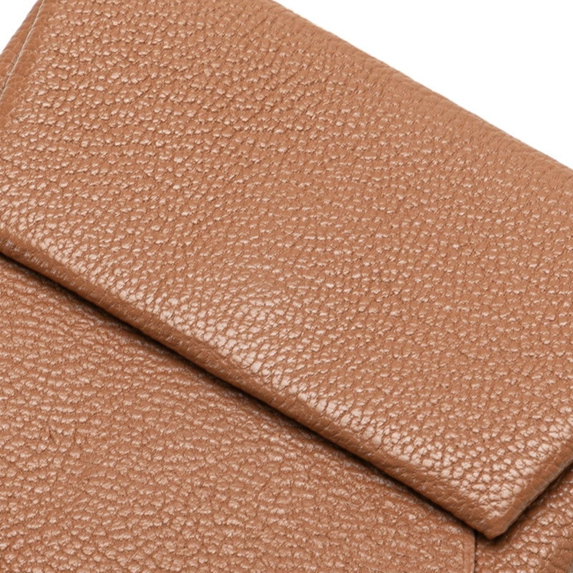 Hermes Bastia Brown Epsom Leather Coin Purse/Coin Case (Pre-Owned)