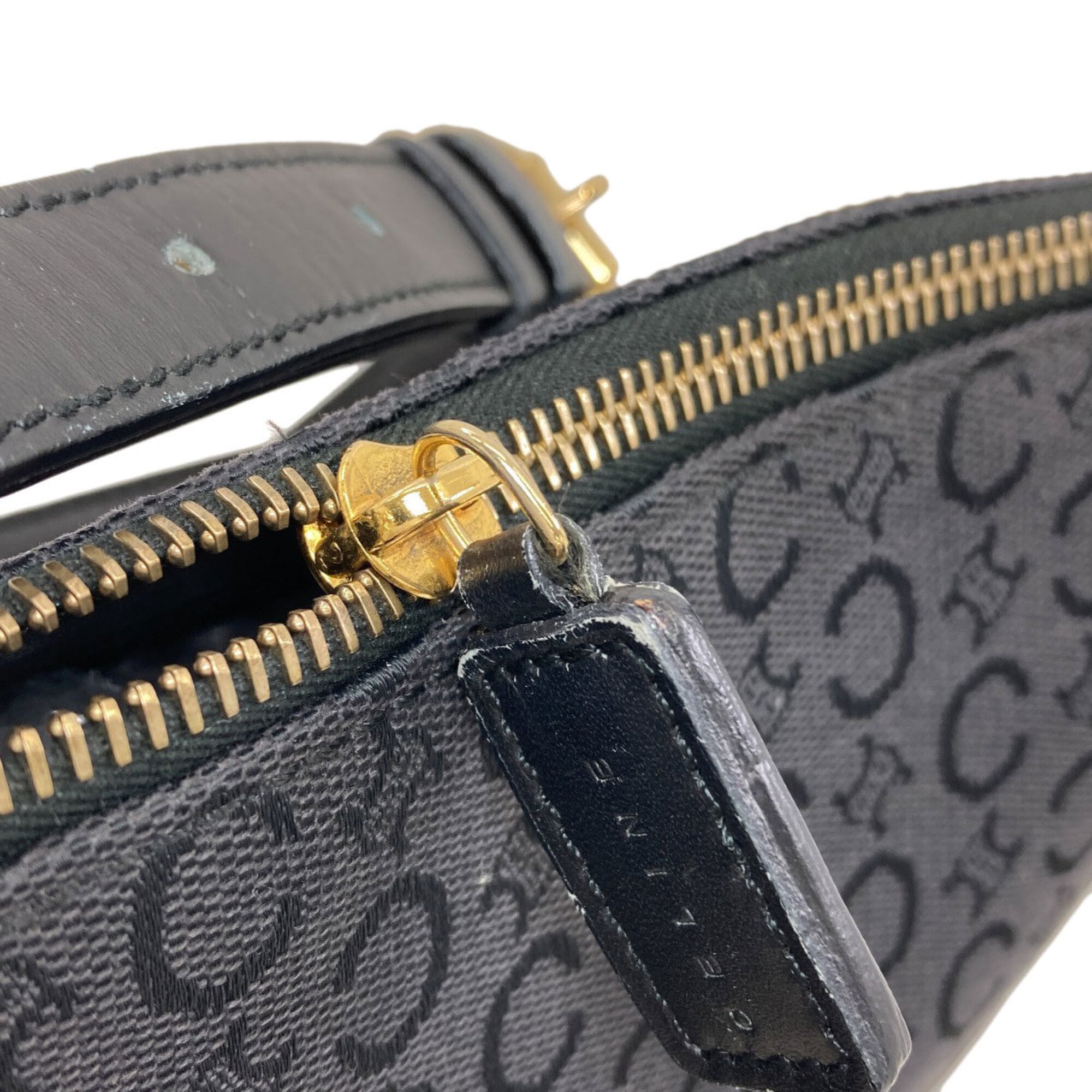 Celine Black Canvas Shoulder Bag (Pre-Owned)
