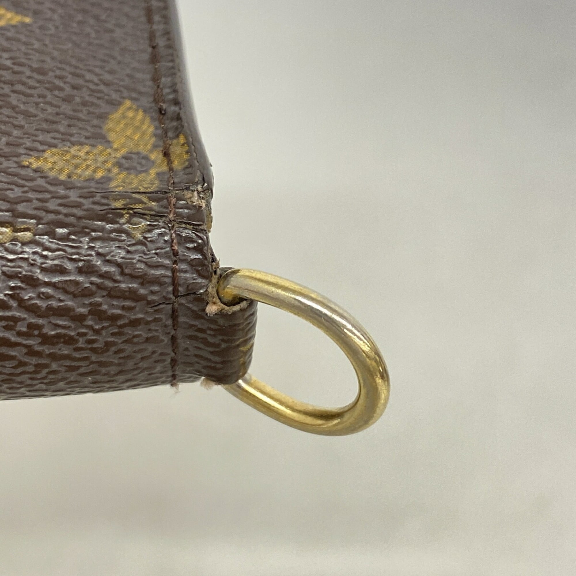 Louis Vuitton Brown Lv Off White Long Wallet (Bi-Fold) (Pre-Owned)
