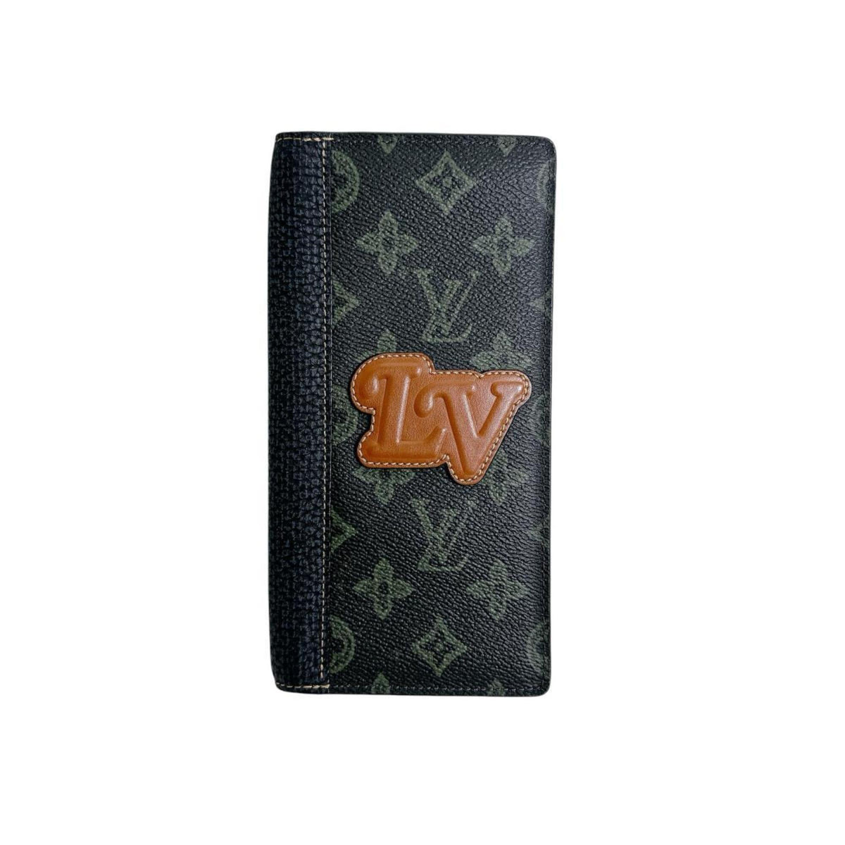 Louis Vuitton Dark Green Galle Monogram Or Monogram Long Wallet (Bi-Fold) (Pre-Owned)
