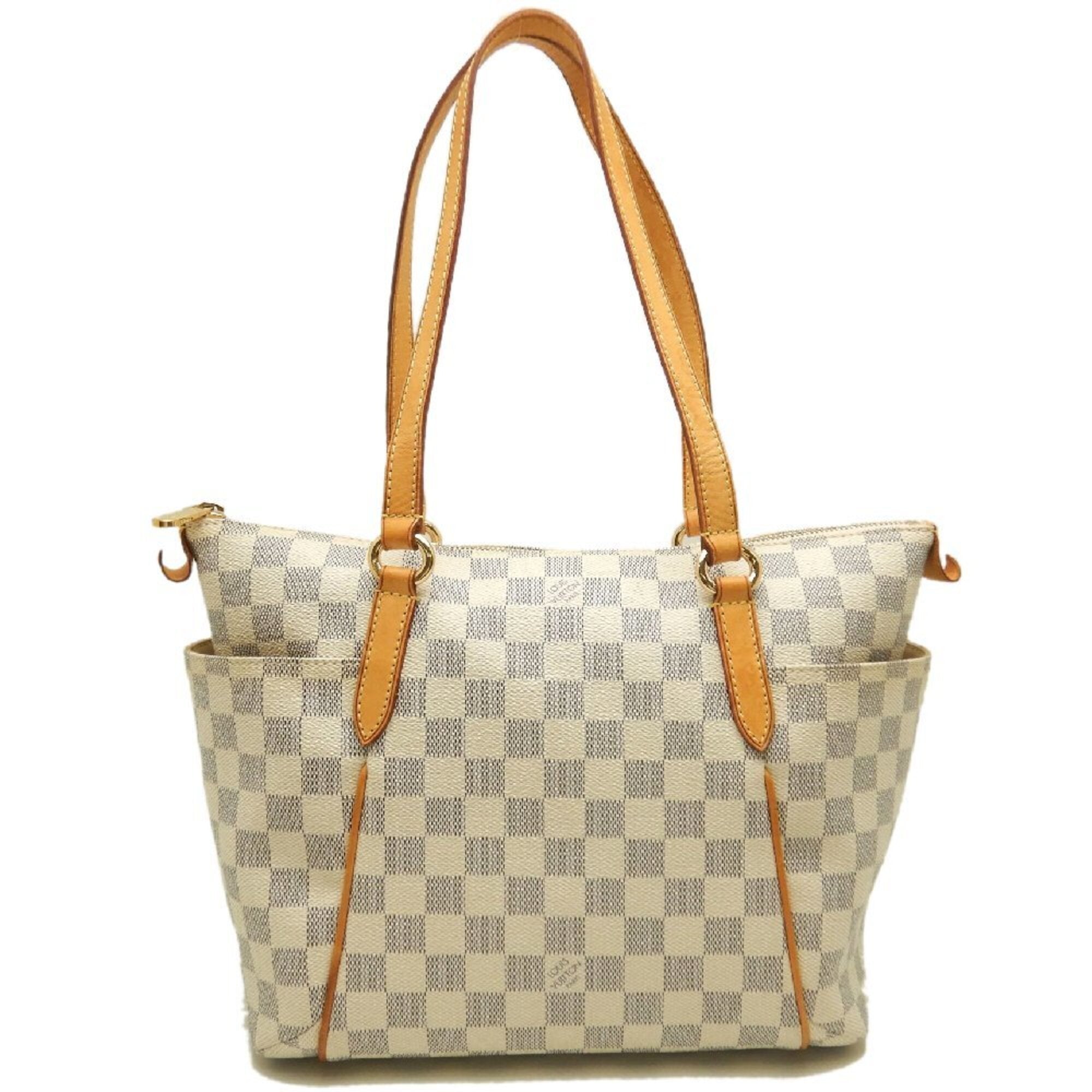 Louis Vuitton Azur Coated Canvas Leather Tote Bag (Pre-Owned)