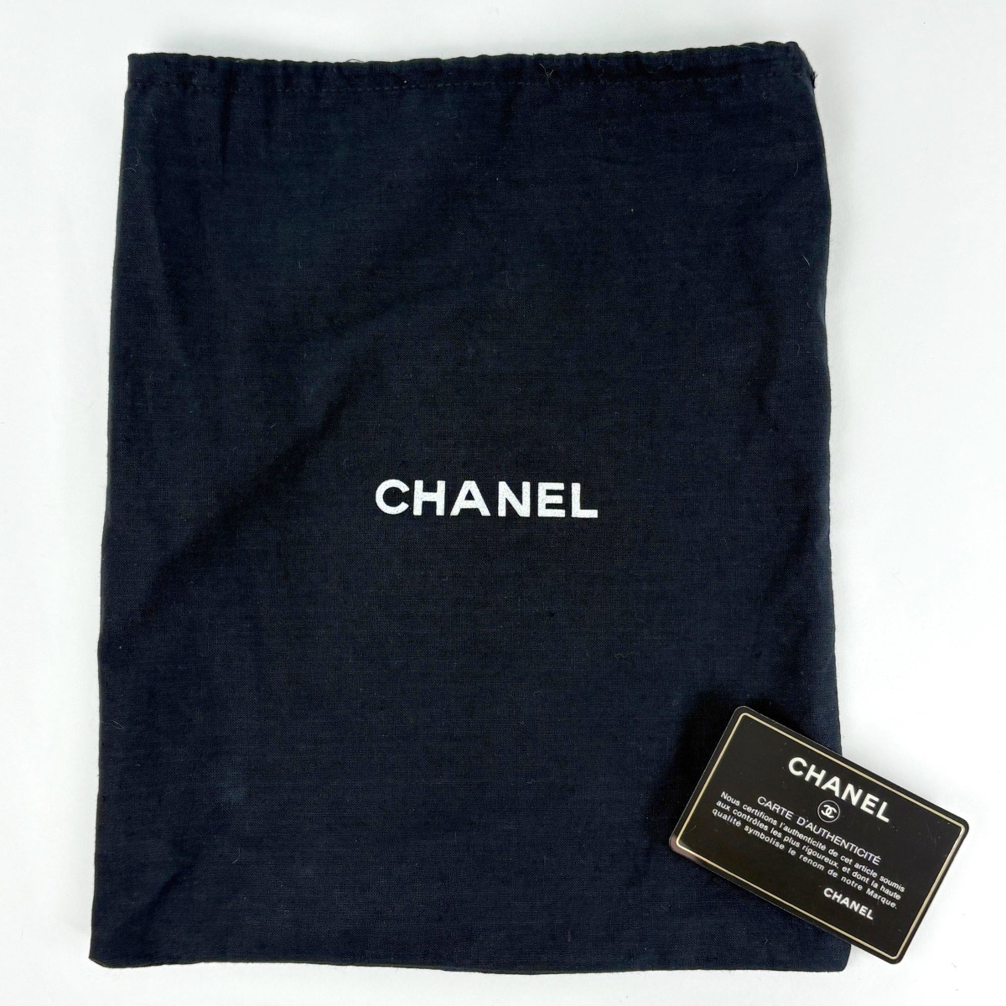 Chanel Orange Grained Calfskin Shoulder Bag (Pre-Owned)