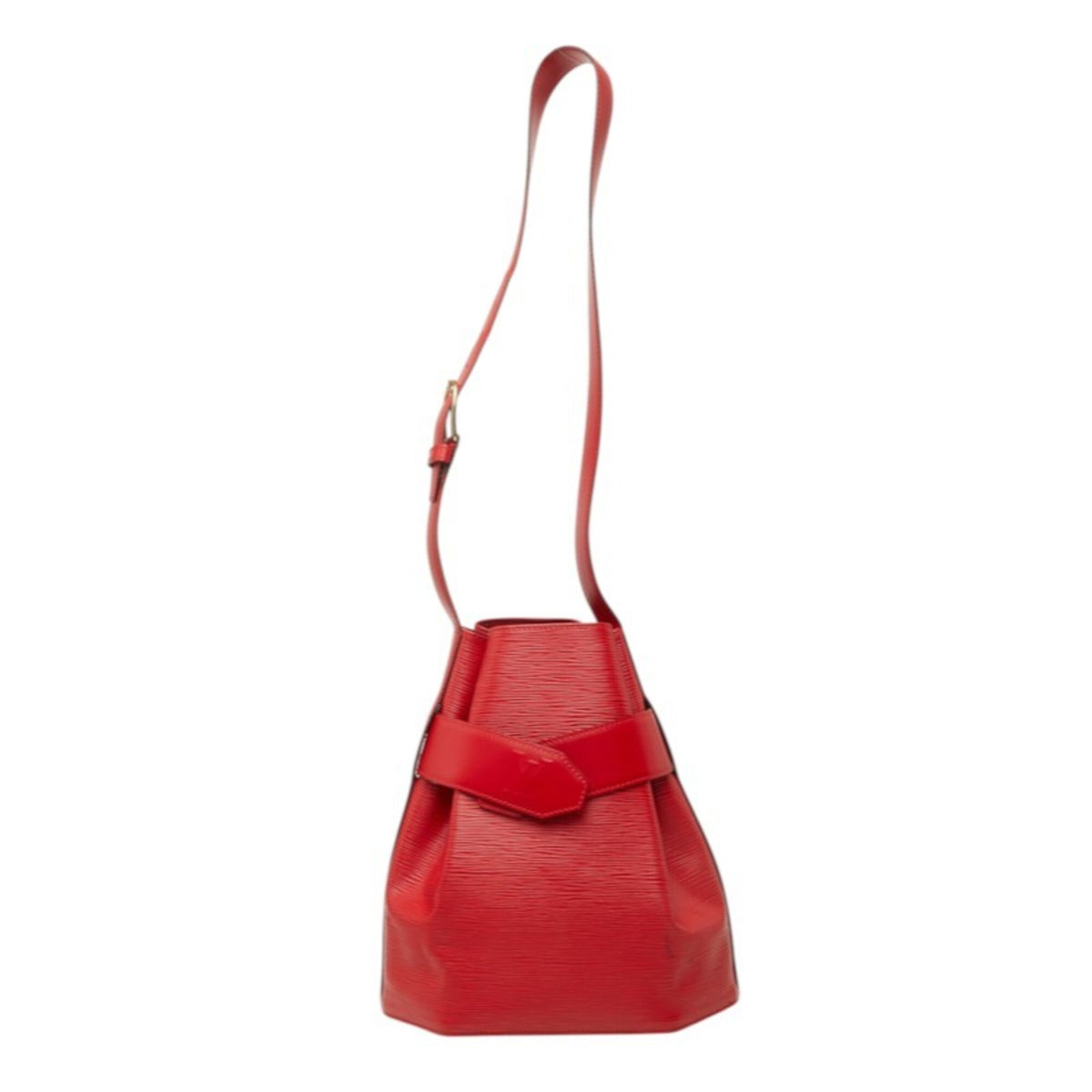 Louis Vuitton Castilian Red Leather Shoulder Bag (Pre-Owned)