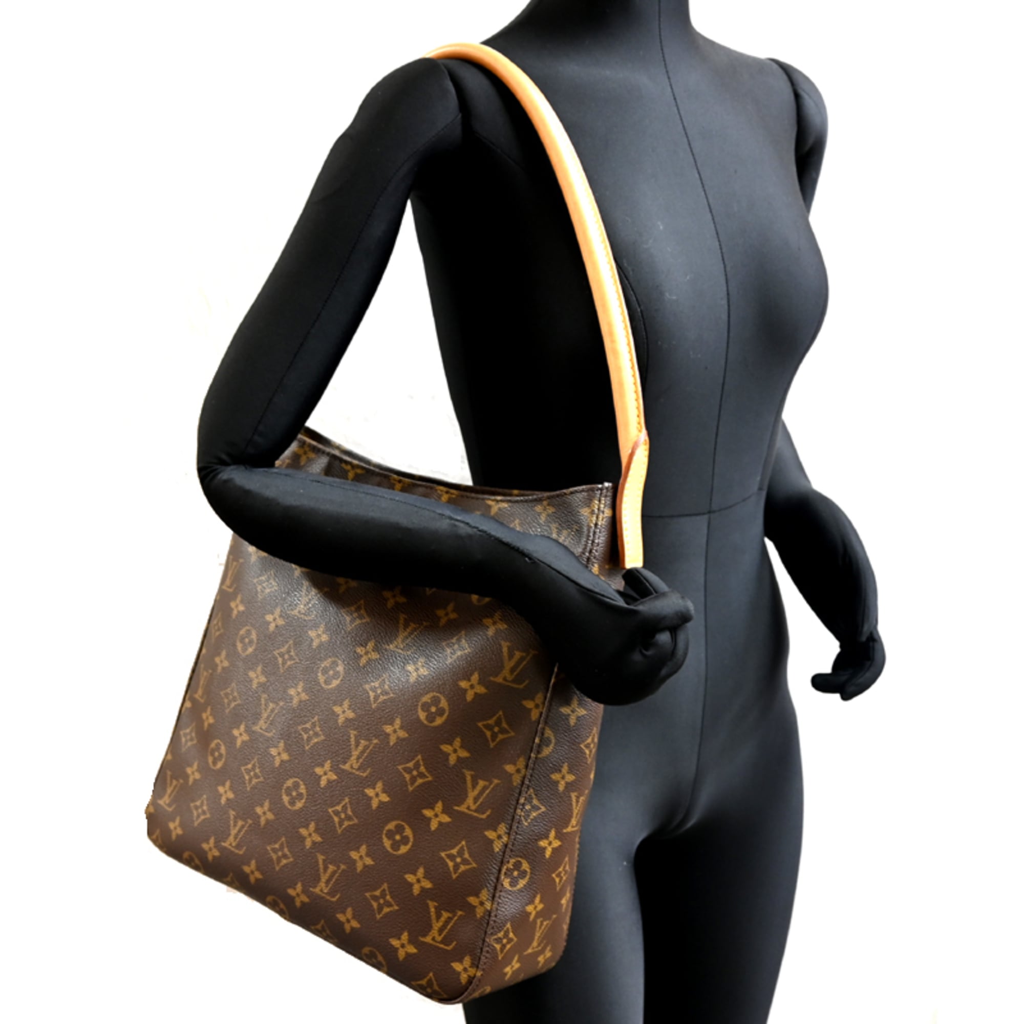 Louis Vuitton Brown Monogram Shoulder Bag (Pre-Owned)