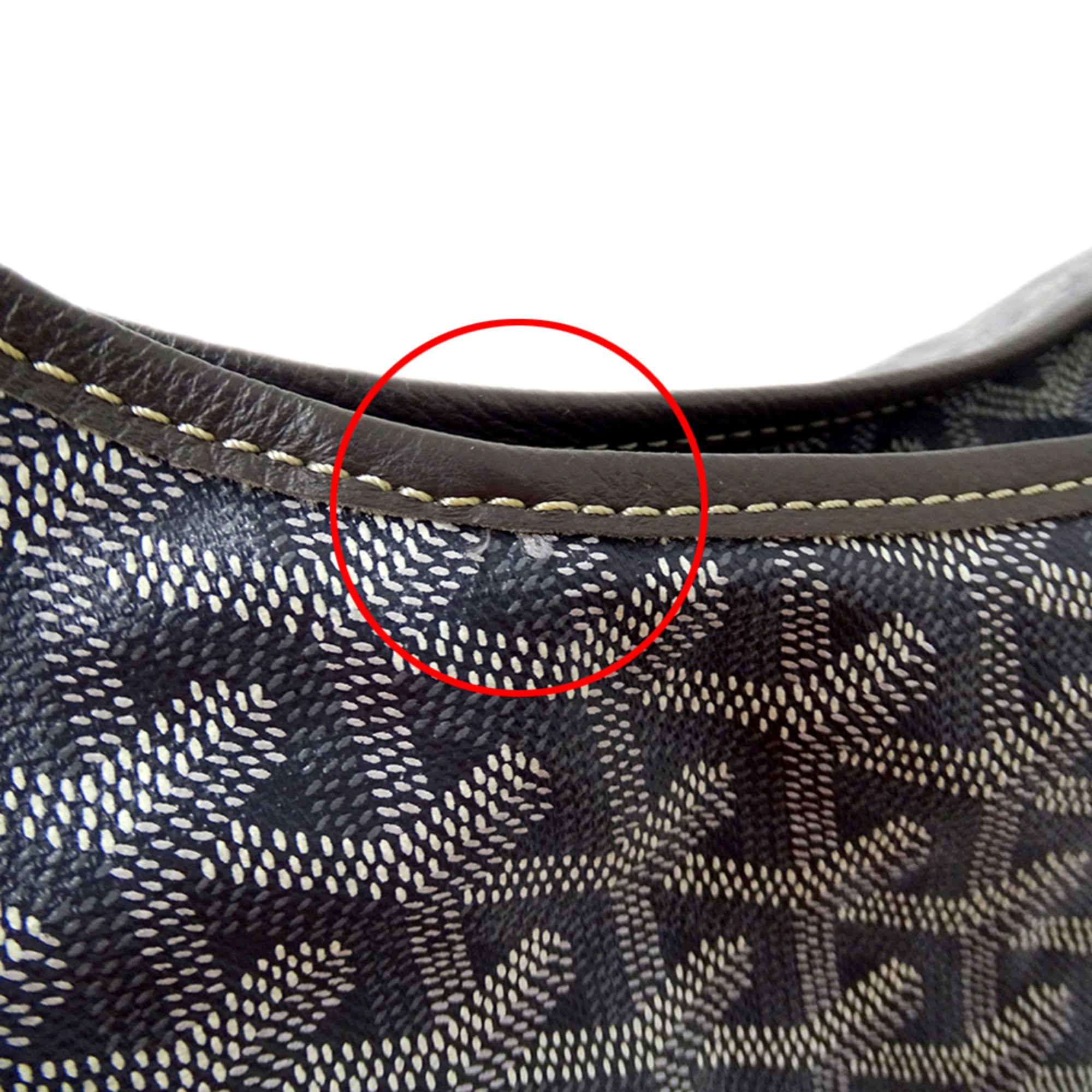 Goyard Gray Coated Canvas Handbag Shoulder Bag (Pre-Owned)