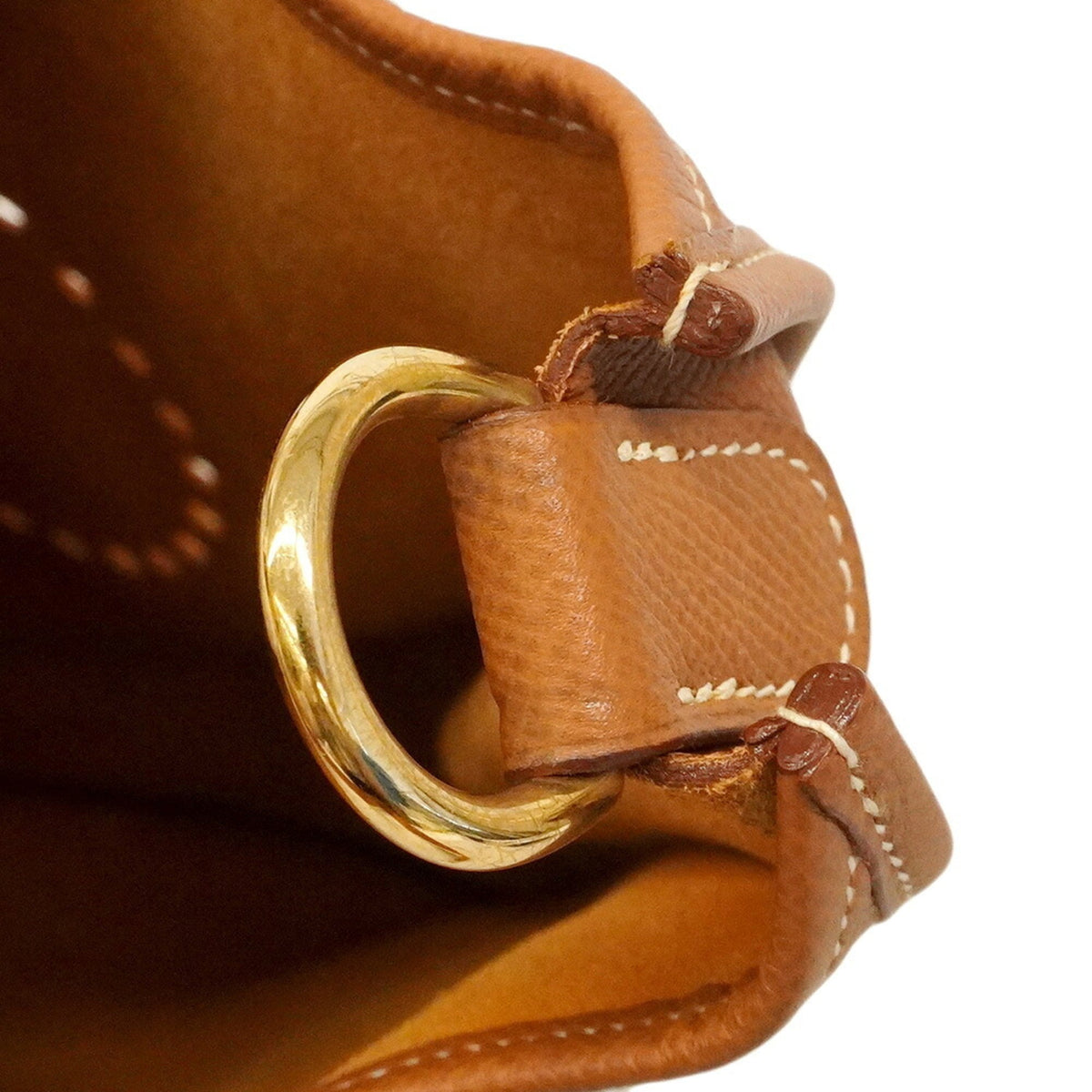 Hermes Gold Courchevel Leather Shoulder Bag (Pre-Owned)