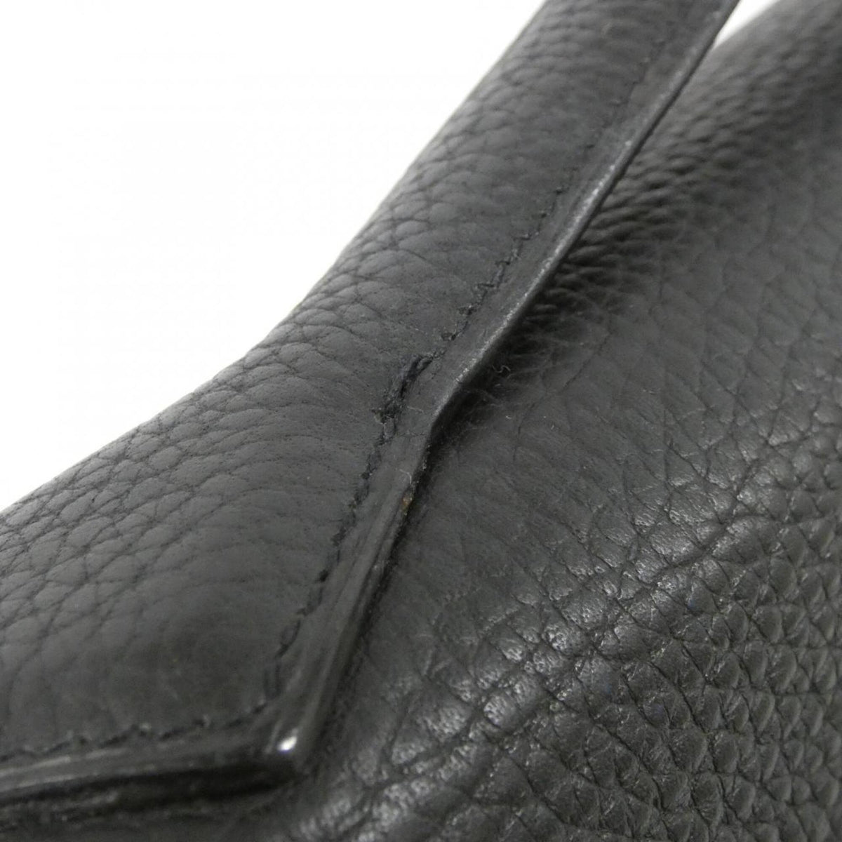 Hermes Black Taurillon Clemence Leather Handbag (Pre-Owned)