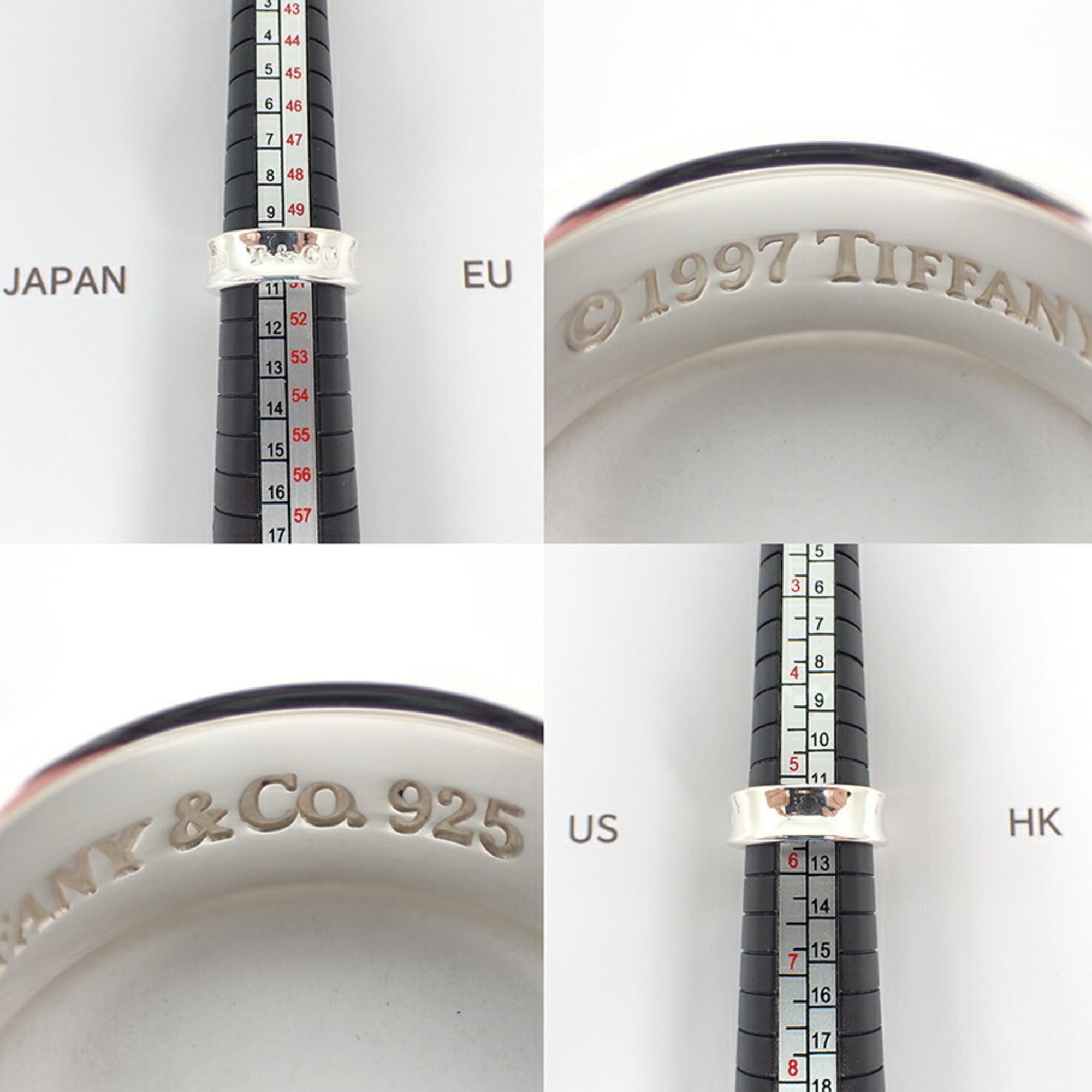Tiffany Sterling Silver 925 Band Ring (Pre-Owned)