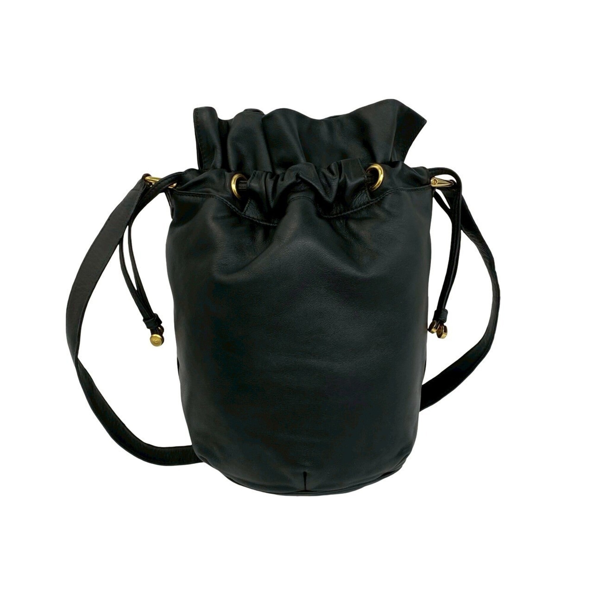 Celine Black Leather Shoulder Bag Tote Bag (Pre-Owned)