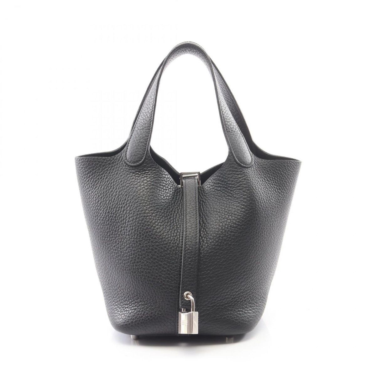 Hermes Black Taurillon Clemence Leather Leather Handbag (Pre-Owned)