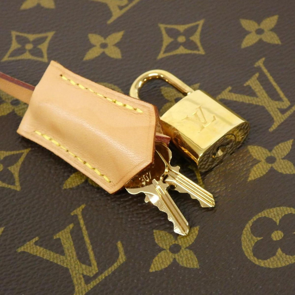 Louis Vuitton Marron Coated Canvas Handbag (Pre-Owned)