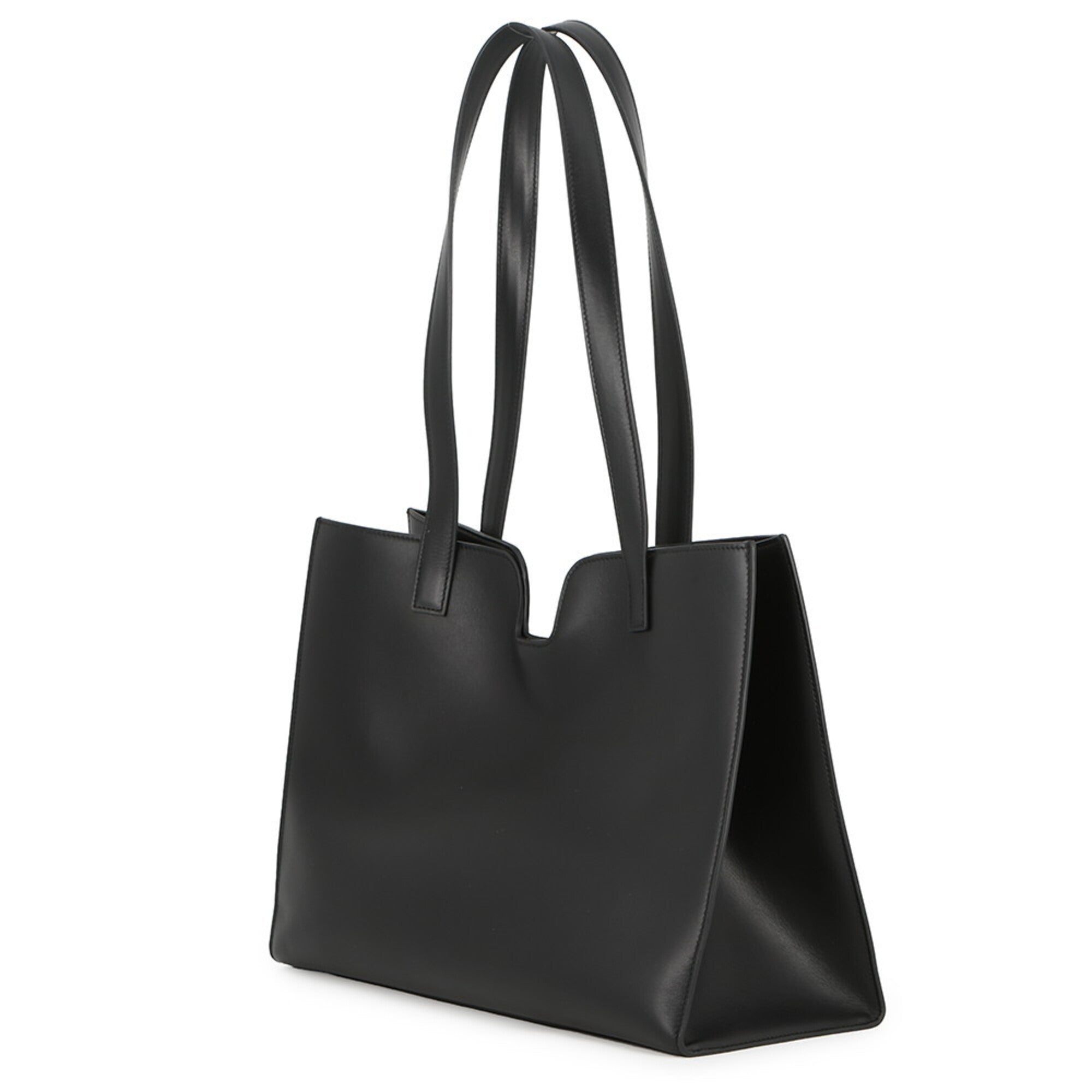 Celine Black Leather Handbag Tote Bag (Pre-Owned)