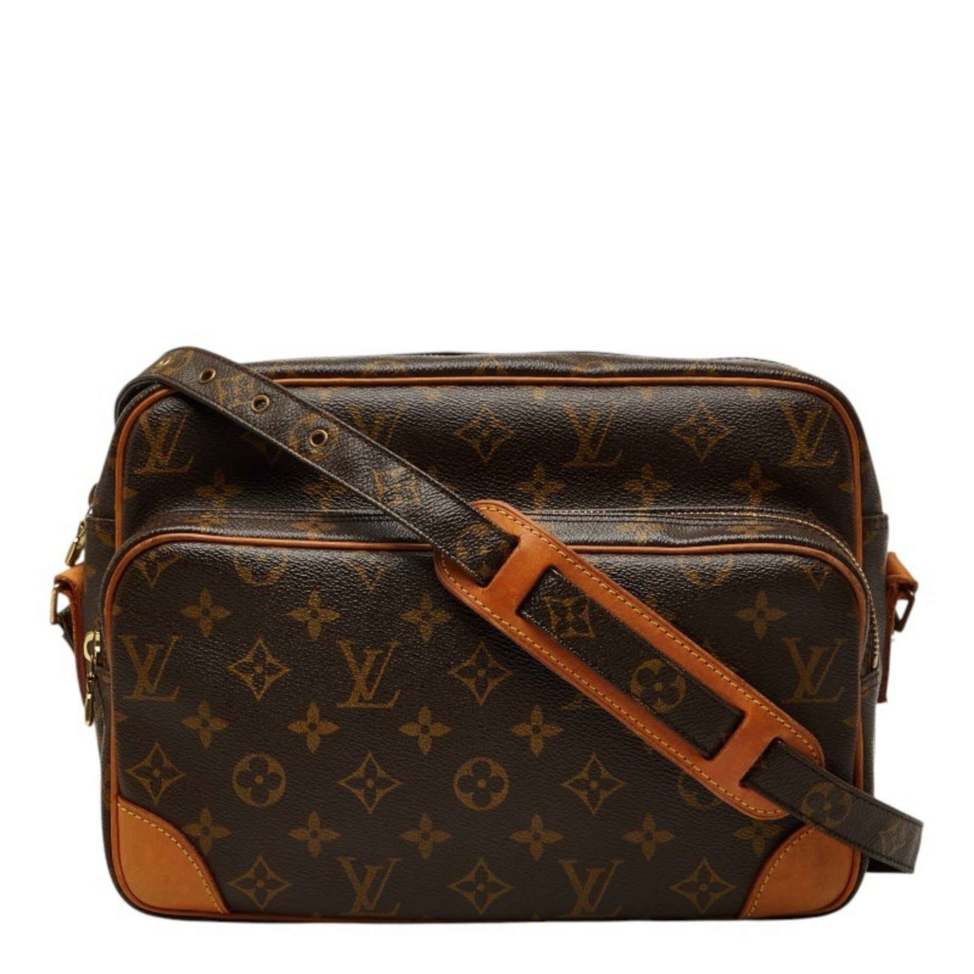 Louis Vuitton Brown Pvc Leather Shoulder Bag (Pre-Owned)