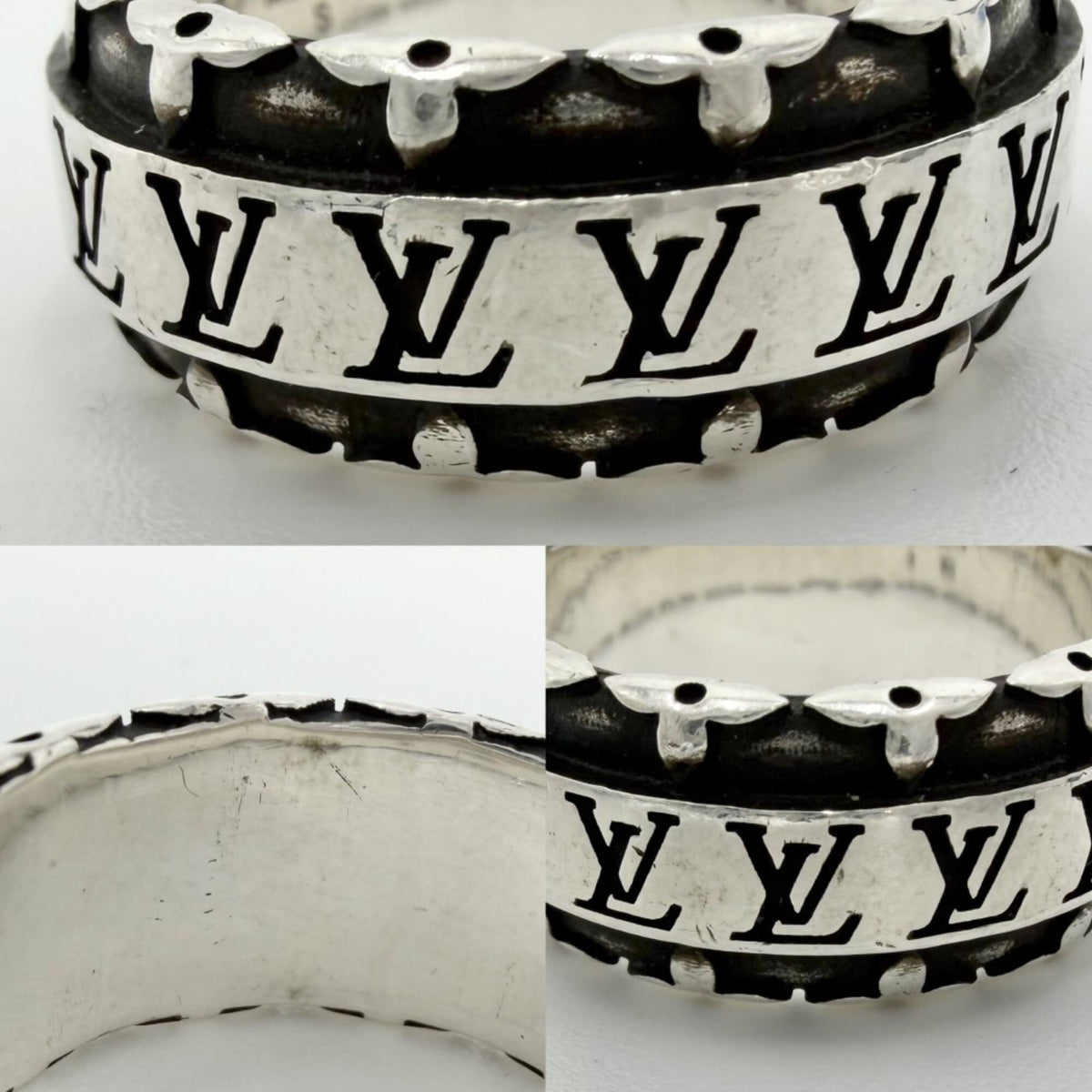 Louis Vuitton Silver Silver 925 Band Ring (Pre-Owned)